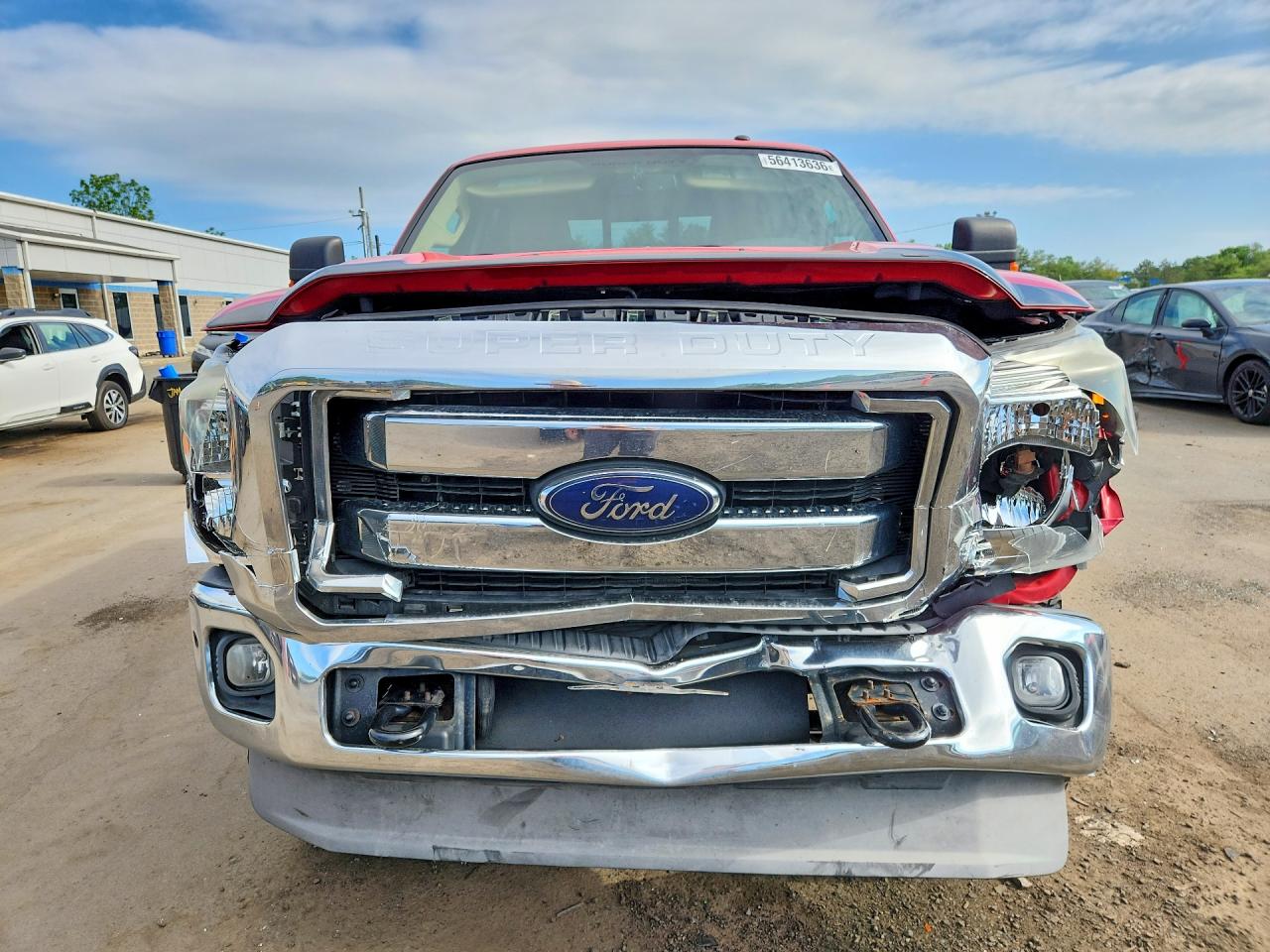2014 Ford F250 Super Duty Красный vin: 1FT7W2B68EEA02096