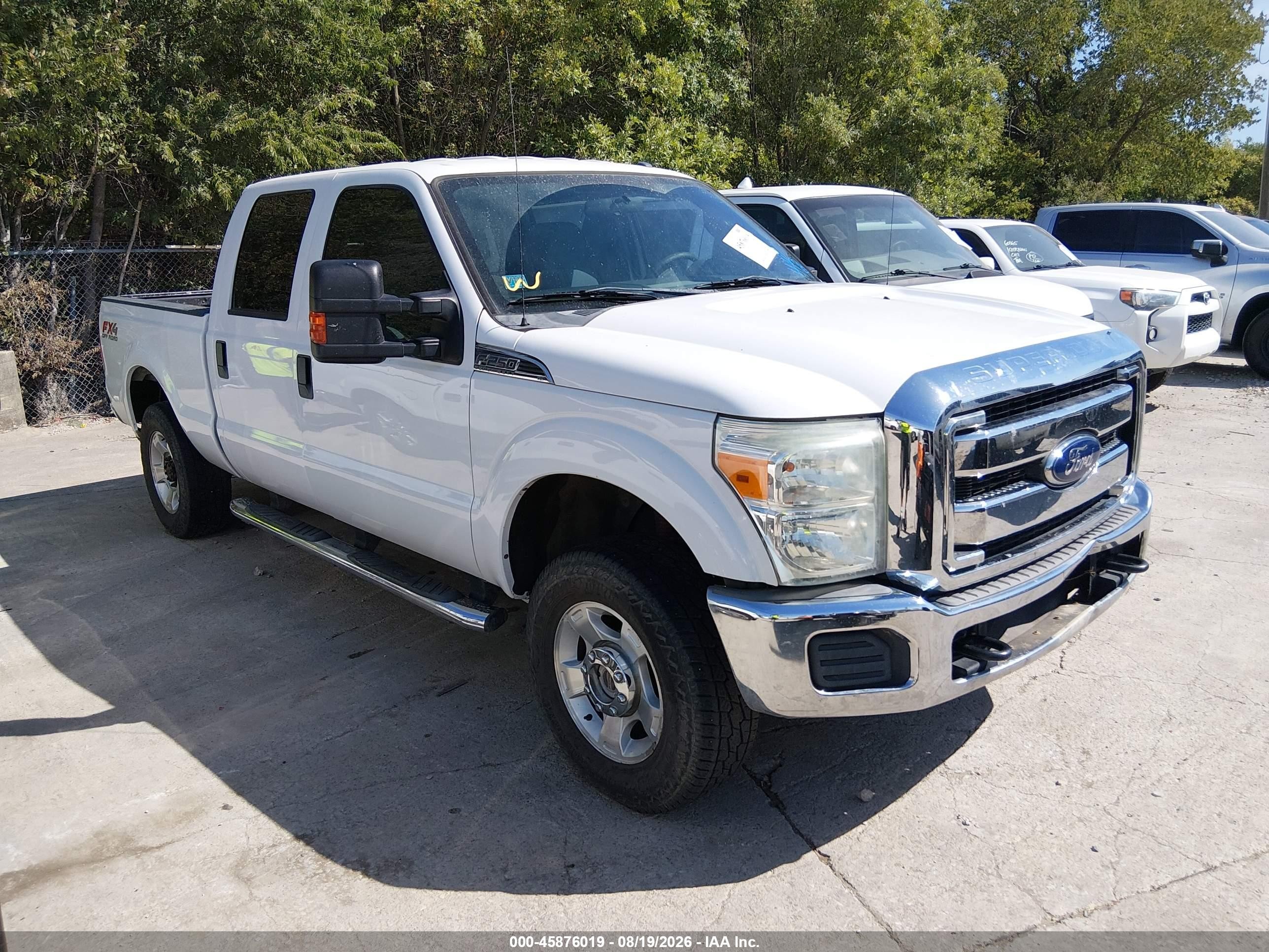 2015 Ford F-250 Xlt Белый vin: 1FT7W2B68FEB21896
