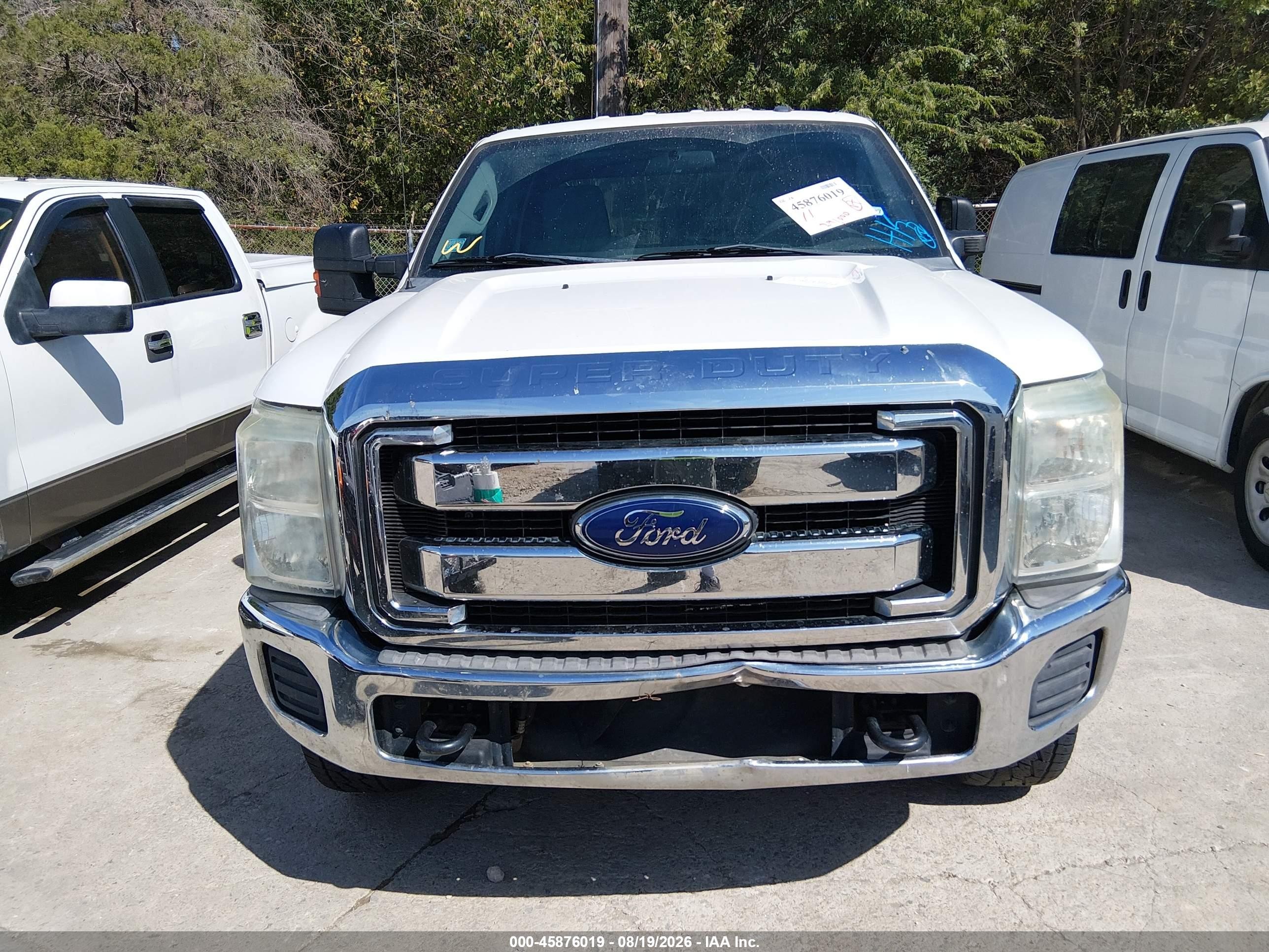 2015 Ford F-250 Xlt Белый vin: 1FT7W2B68FEB21896