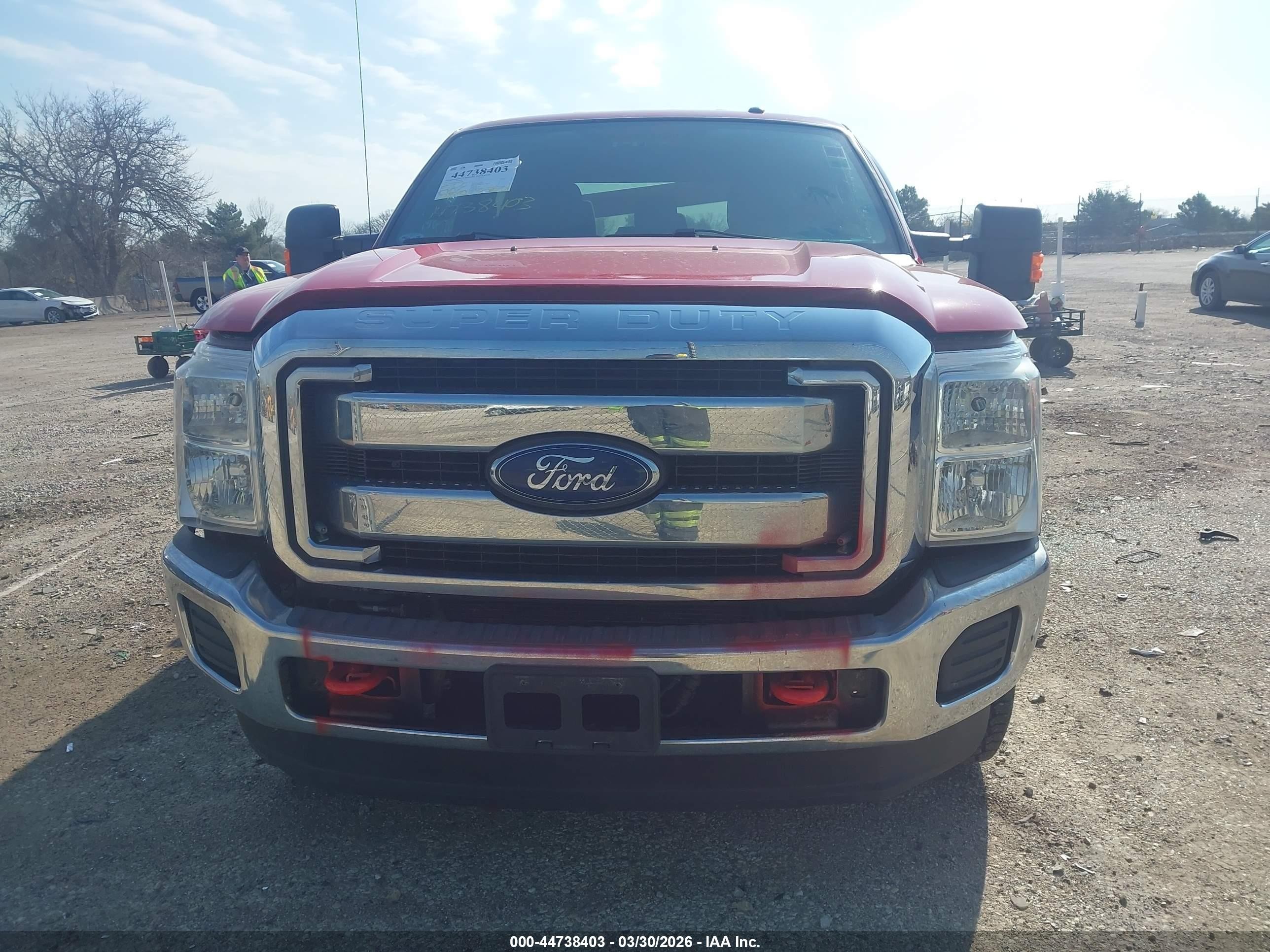2015 Ford F-250 Xlt Red vin: 1FT7W2B68FEB67616