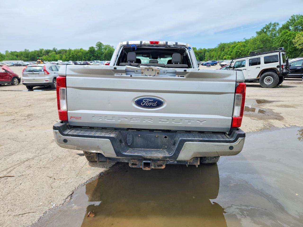 2019 Ford F250 Super Duty Серебряный vin: 1FT7W2B68KEE19438