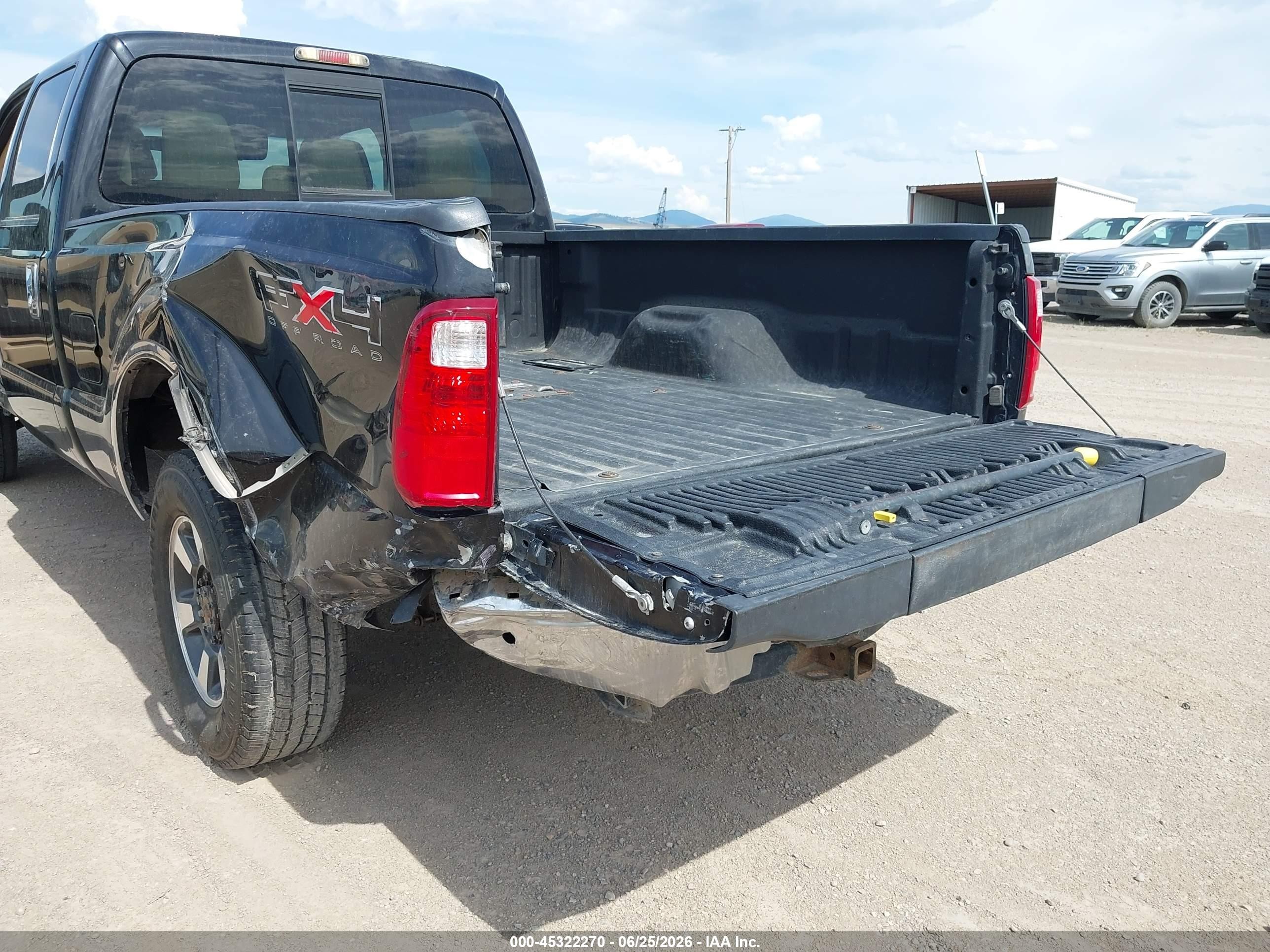 2011 Ford F-250 Lariat Черный vin: 1FT7W2B69BEA08887