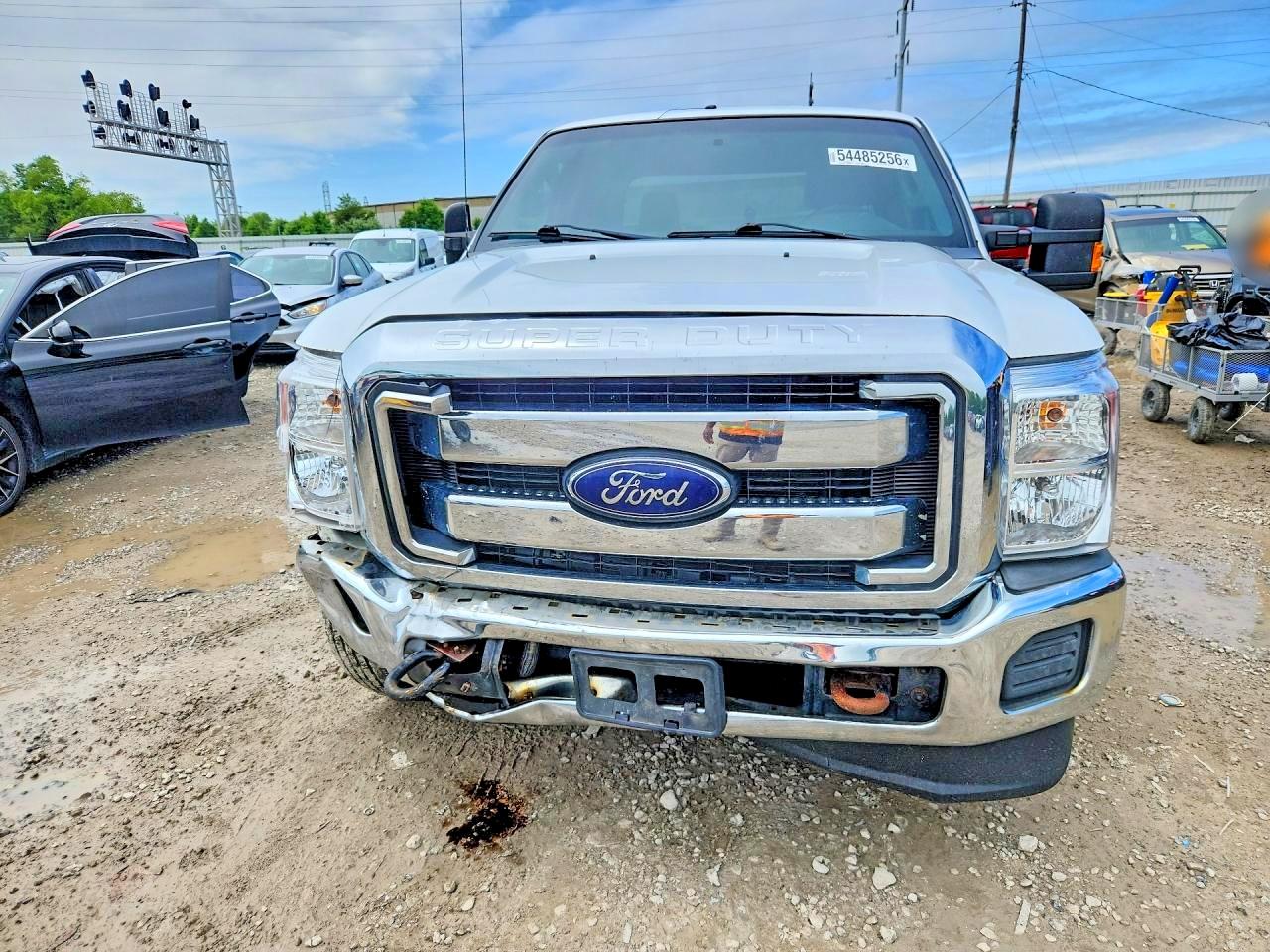 2012 Ford F250 Super Duty White vin: 1FT7W2B69CEB74666
