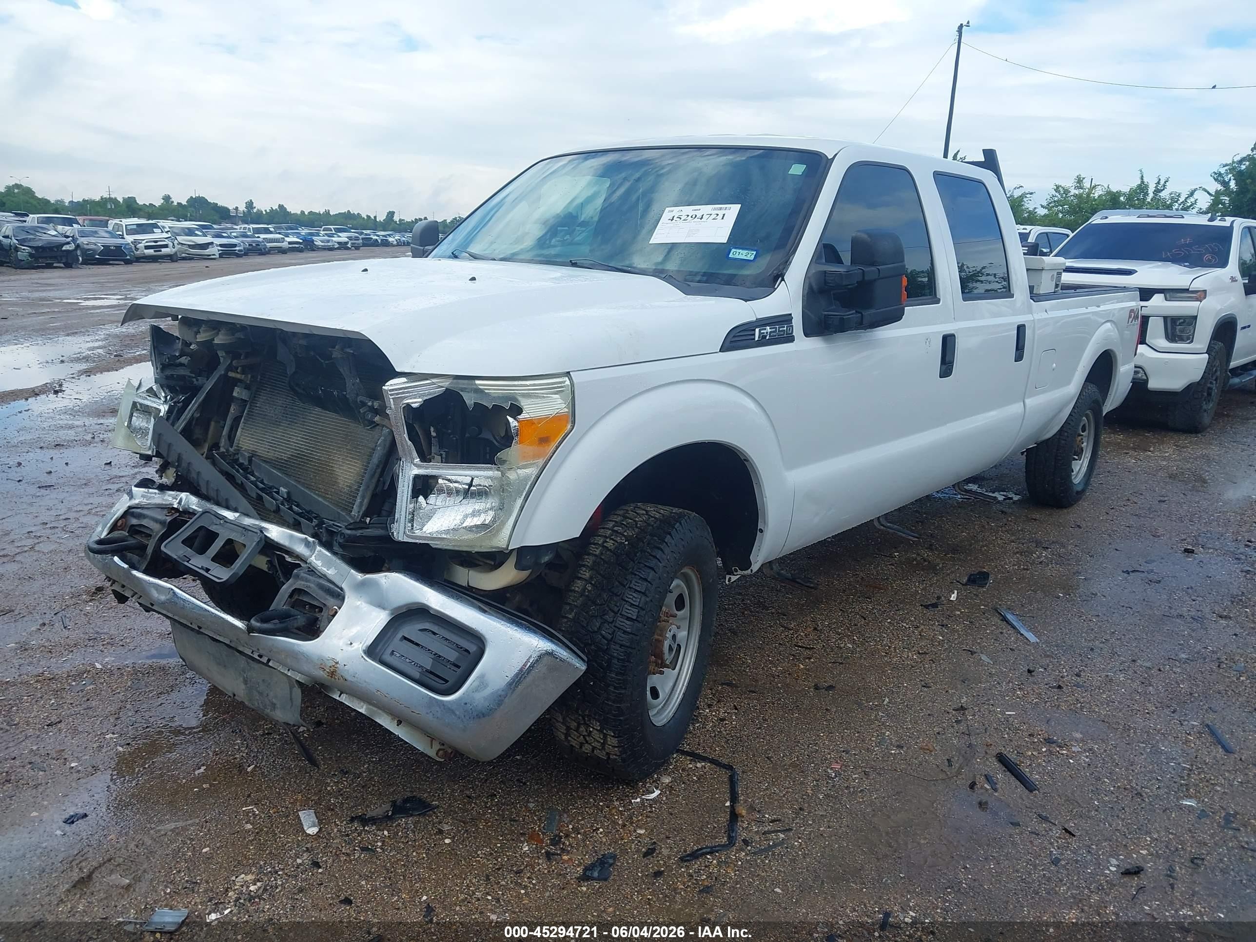 2013 Ford F-250 Xl Белый vin: 1FT7W2B69DEA99016