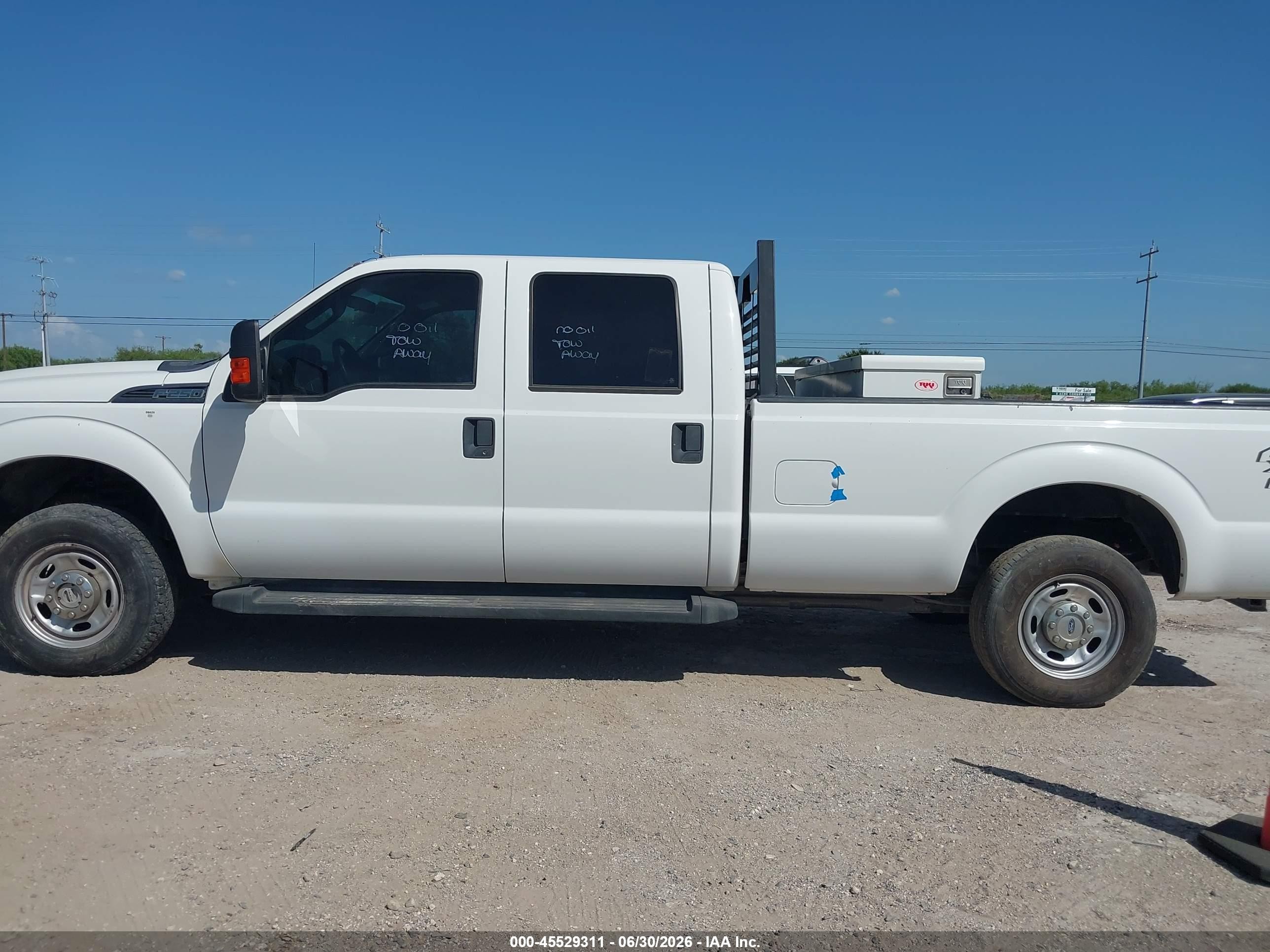 2015 Ford F-250 Lariat/xl/xlt White vin: 1FT7W2B69FEA39434