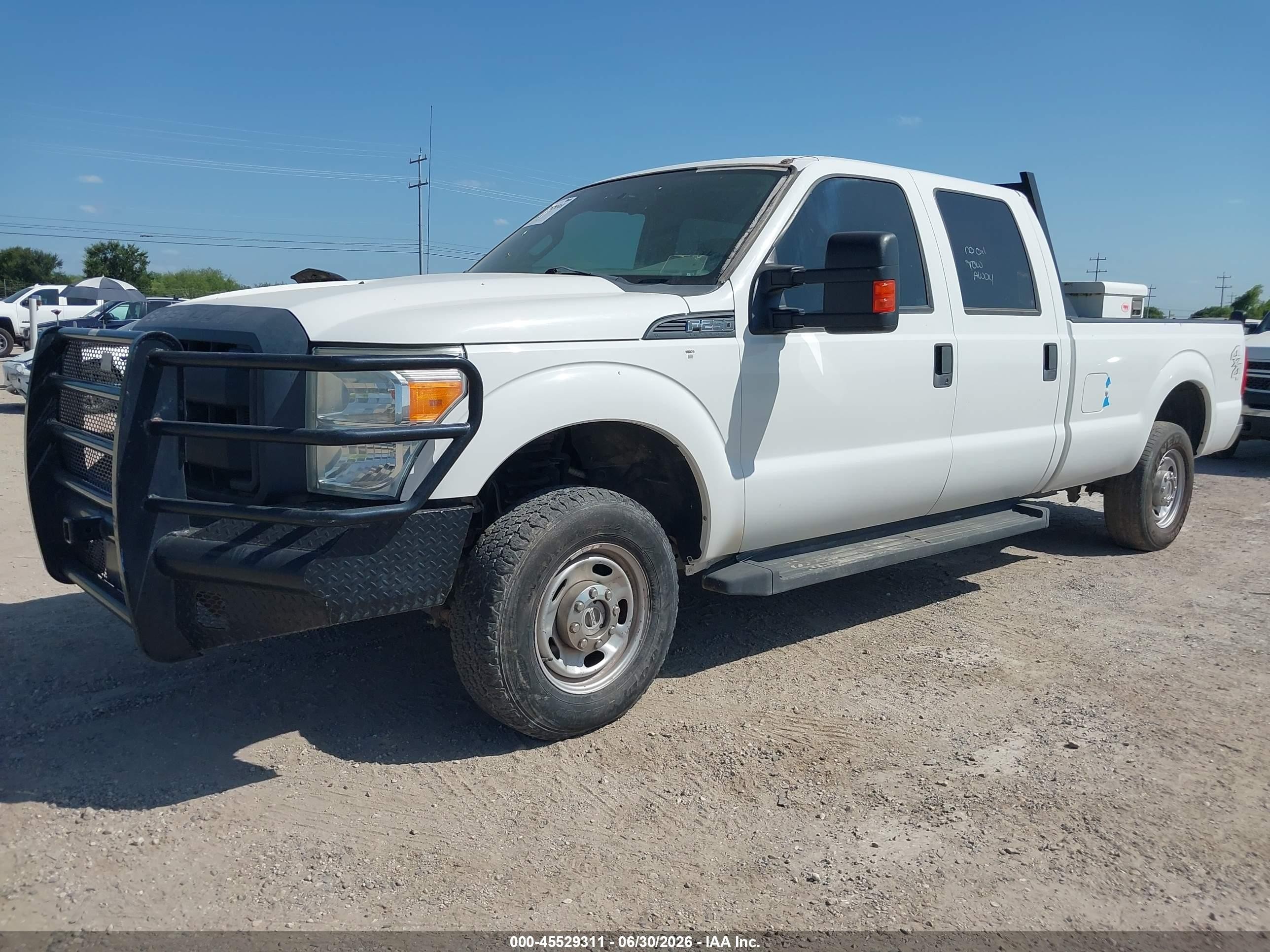 2015 Ford F-250 Lariat/xl/xlt White vin: 1FT7W2B69FEA39434