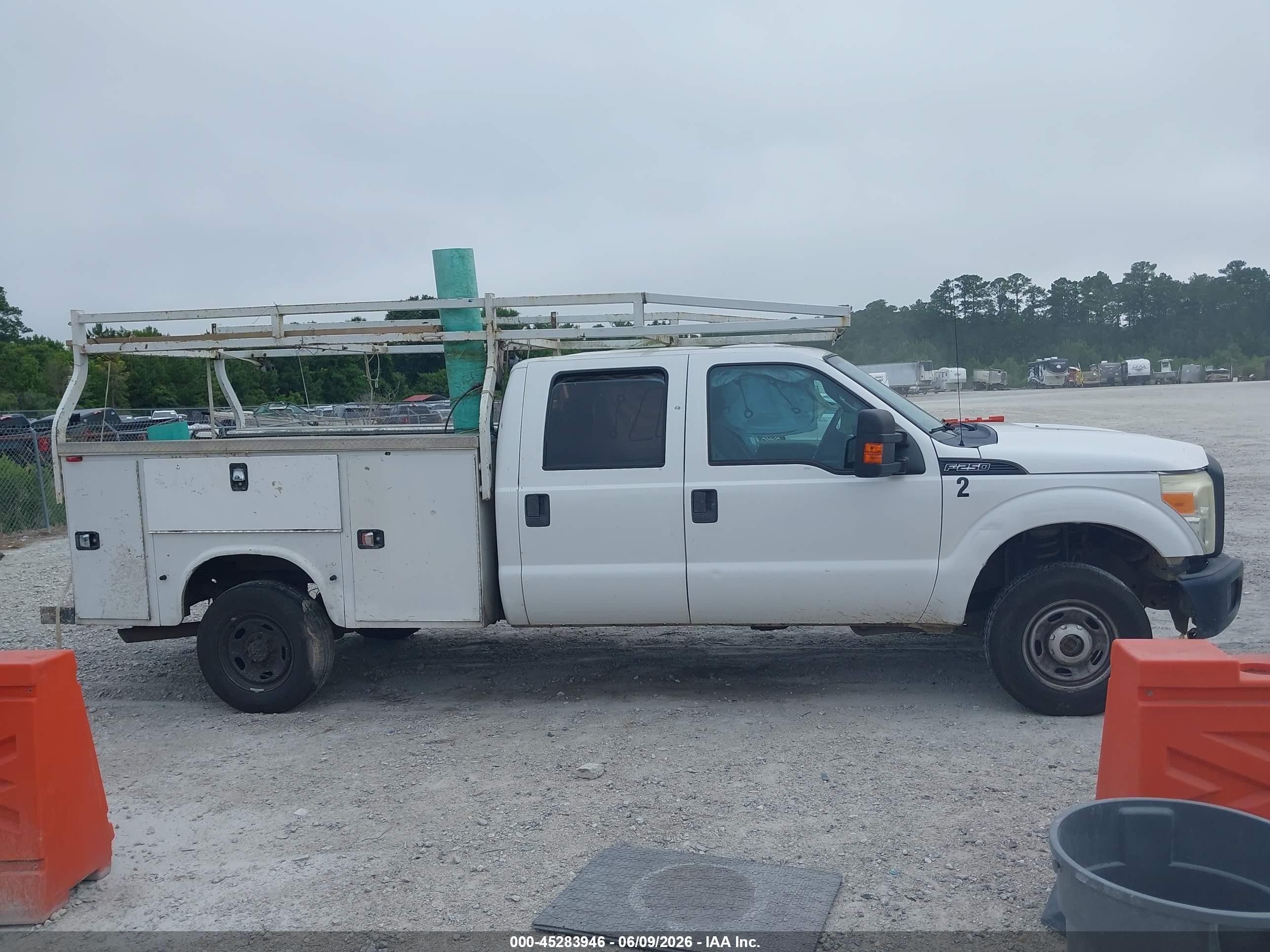 2015 Ford F-250 Xl White vin: 1FT7W2B69FEB07697