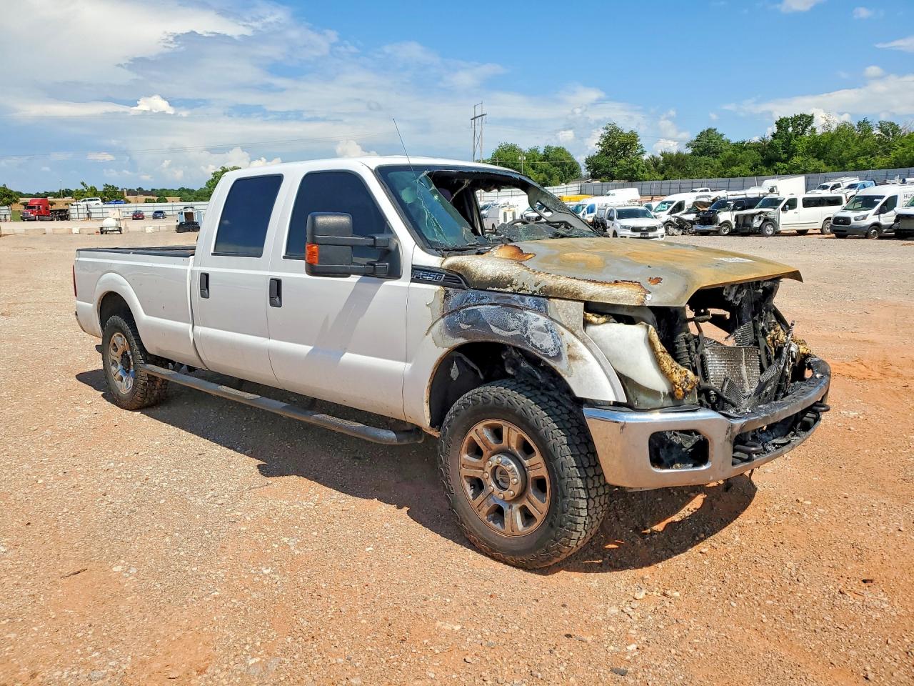 2015 Ford F250 Super Duty White vin: 1FT7W2B69FEB86773
