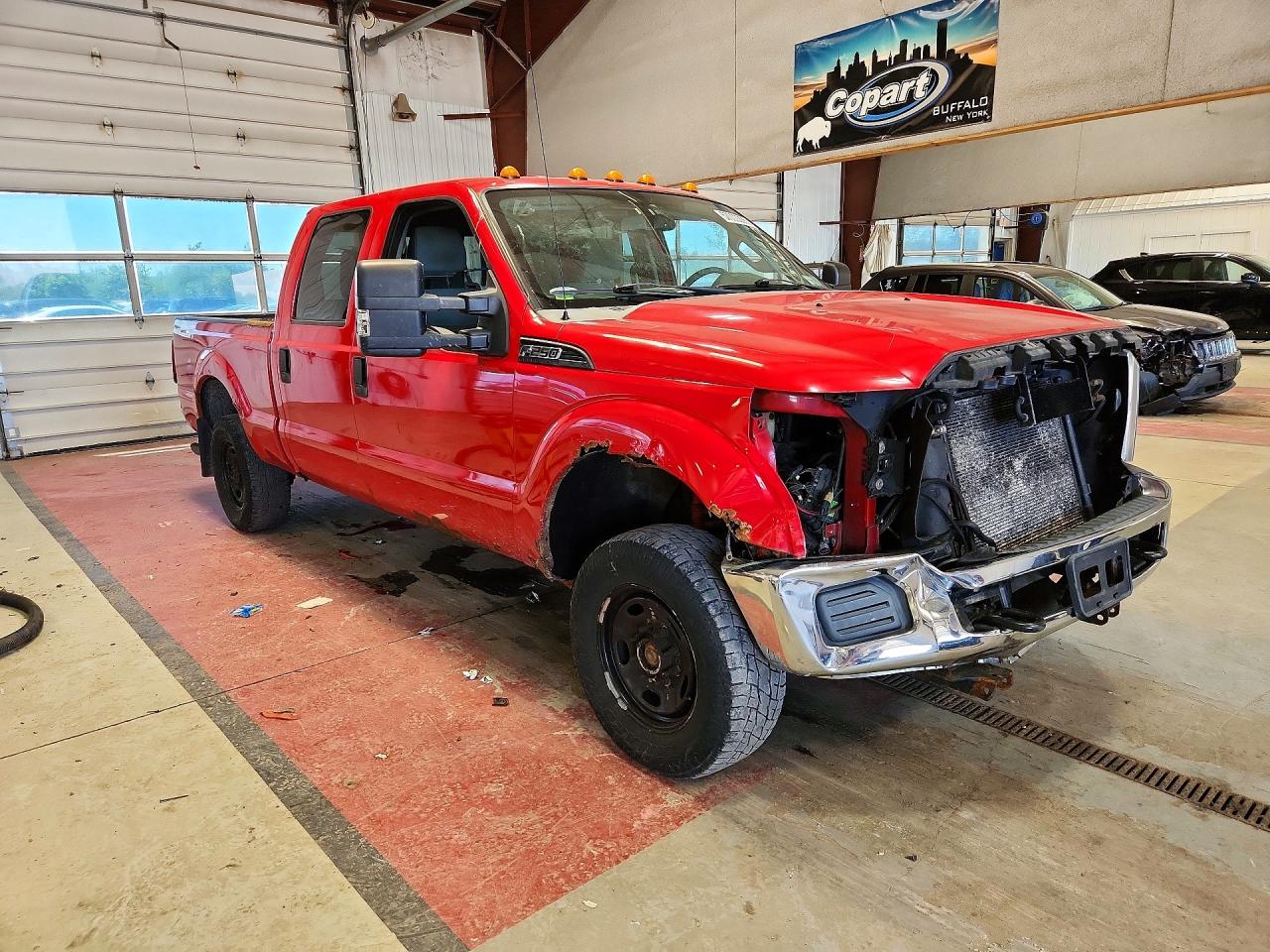 2011 Ford F250 Super Duty Red vin: 1FT7W2B6XBEA86143