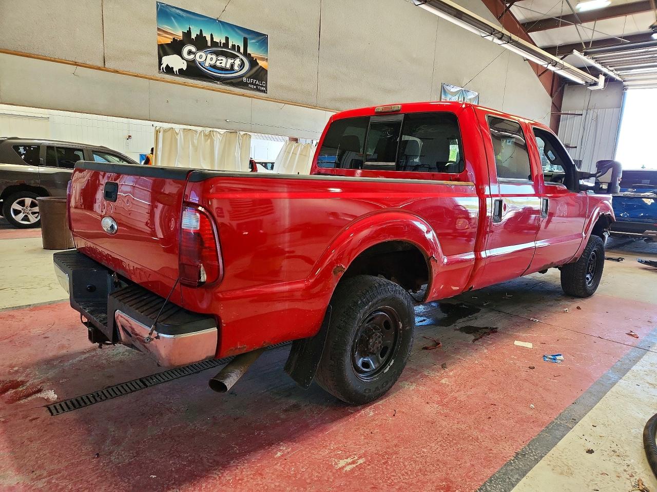 2011 Ford F250 Super Duty Red vin: 1FT7W2B6XBEA86143