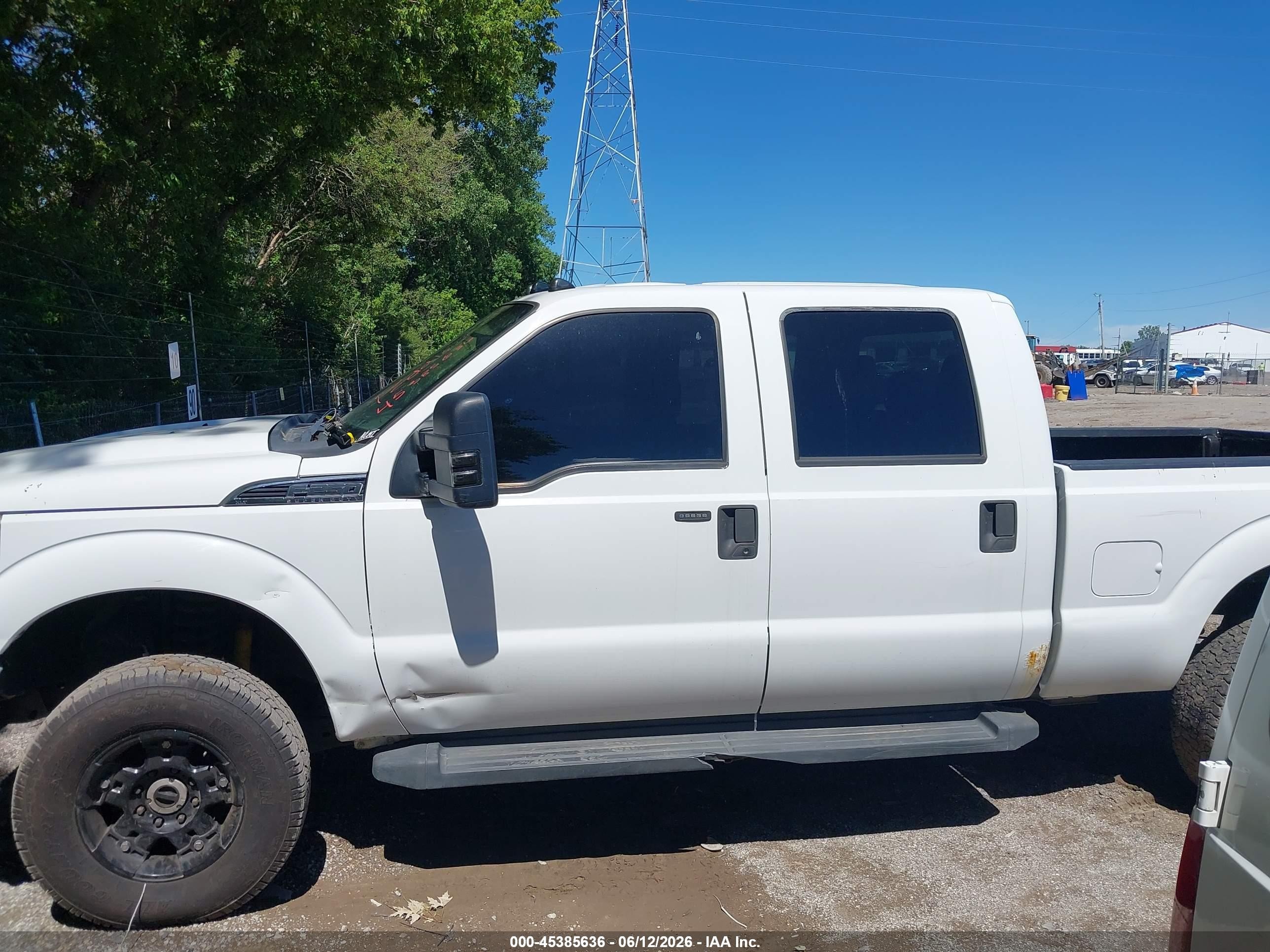 2012 Ford Super Duty F-250 Srw Xlt White vin: 1FT7W2B6XCEB28781
