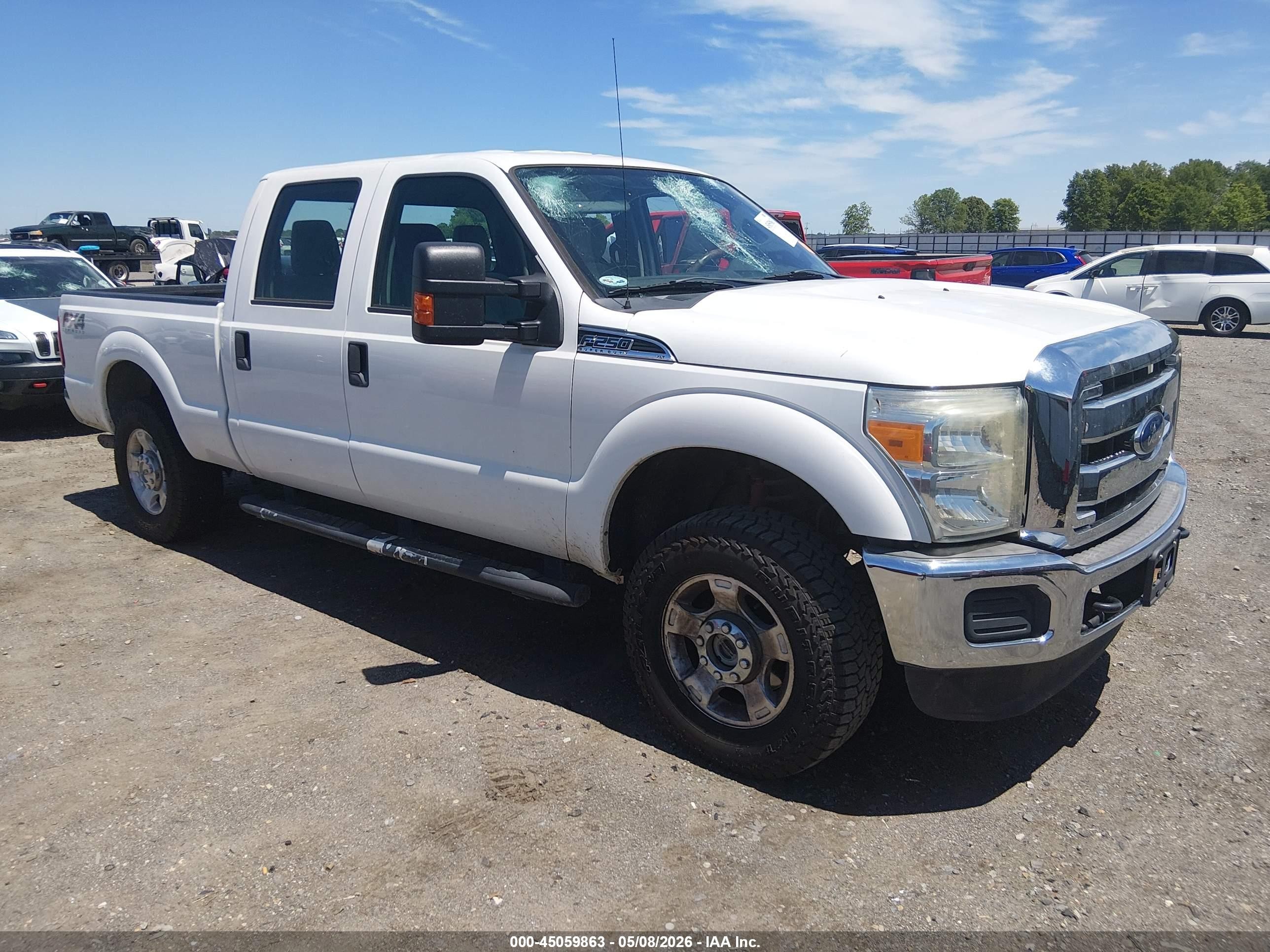 2015 Ford F-250 Xl White vin: 1FT7W2B6XFEC76238