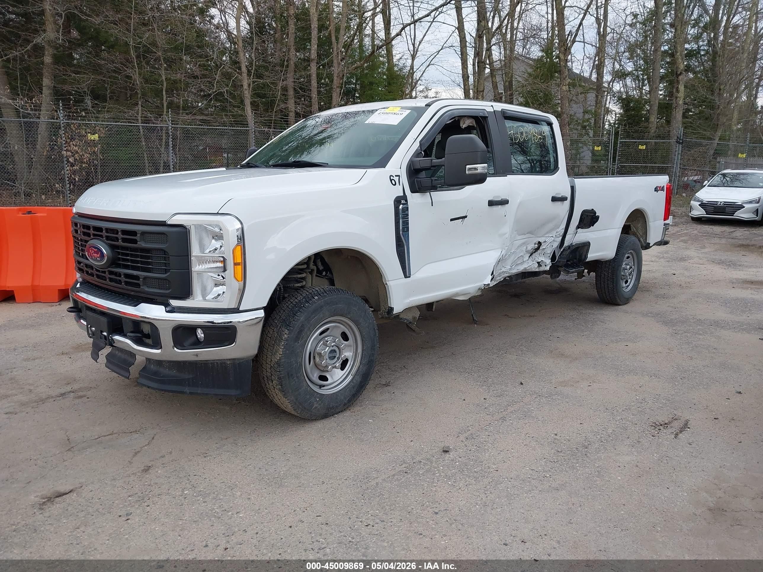 2023 Ford F-250 Xl White vin: 1FT7W2BA9PEC52101