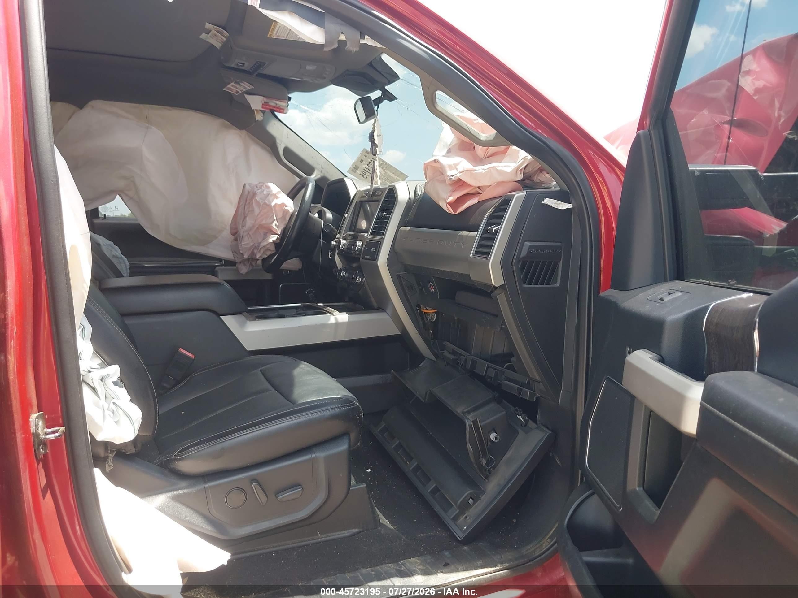 2020 Ford F-250 King Ranch/lariat/platinum/xl/xlt Red vin: 1FT7W2BN5LEC61343