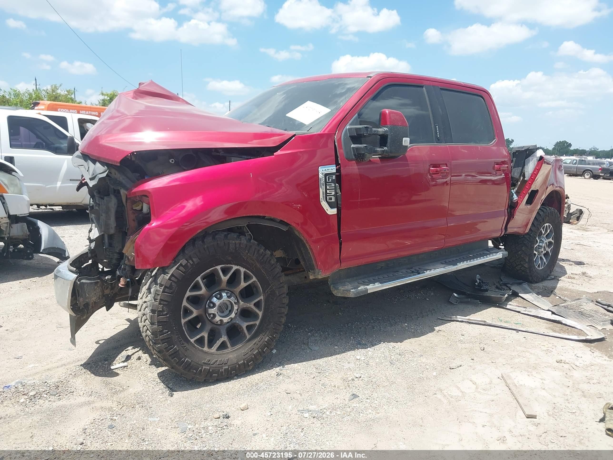 2020 Ford F-250 King Ranch/lariat/platinum/xl/xlt Red vin: 1FT7W2BN5LEC61343