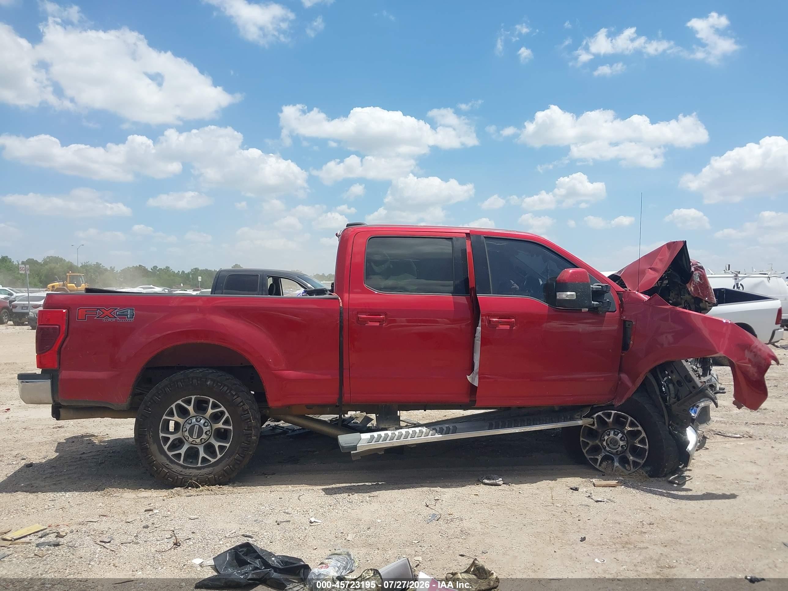 2020 Ford F-250 King Ranch/lariat/platinum/xl/xlt Red vin: 1FT7W2BN5LEC61343