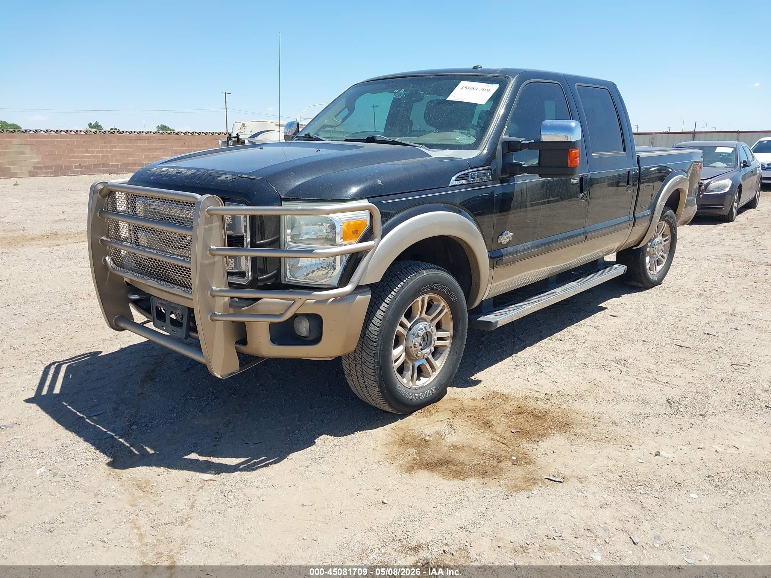 2011 Ford F-250 Lariat Black vin: 1FT7W2BT0BEA76159
