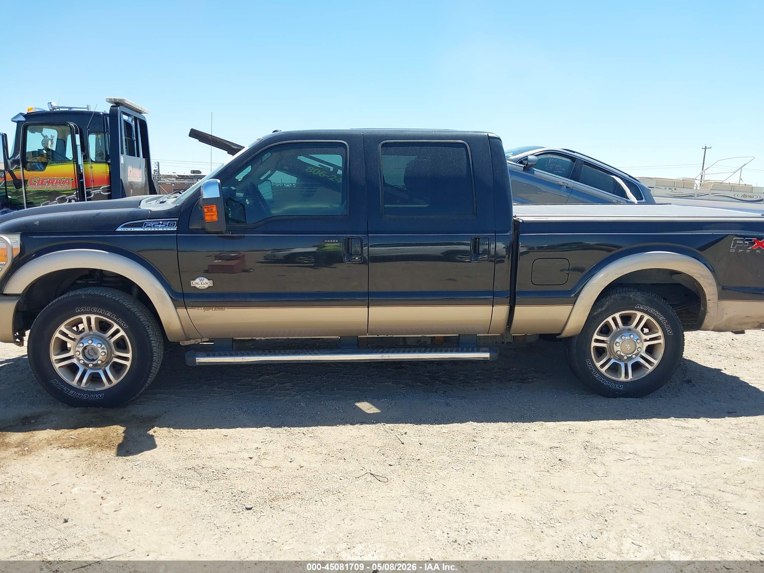 2011 Ford F-250 Lariat Black vin: 1FT7W2BT0BEA76159