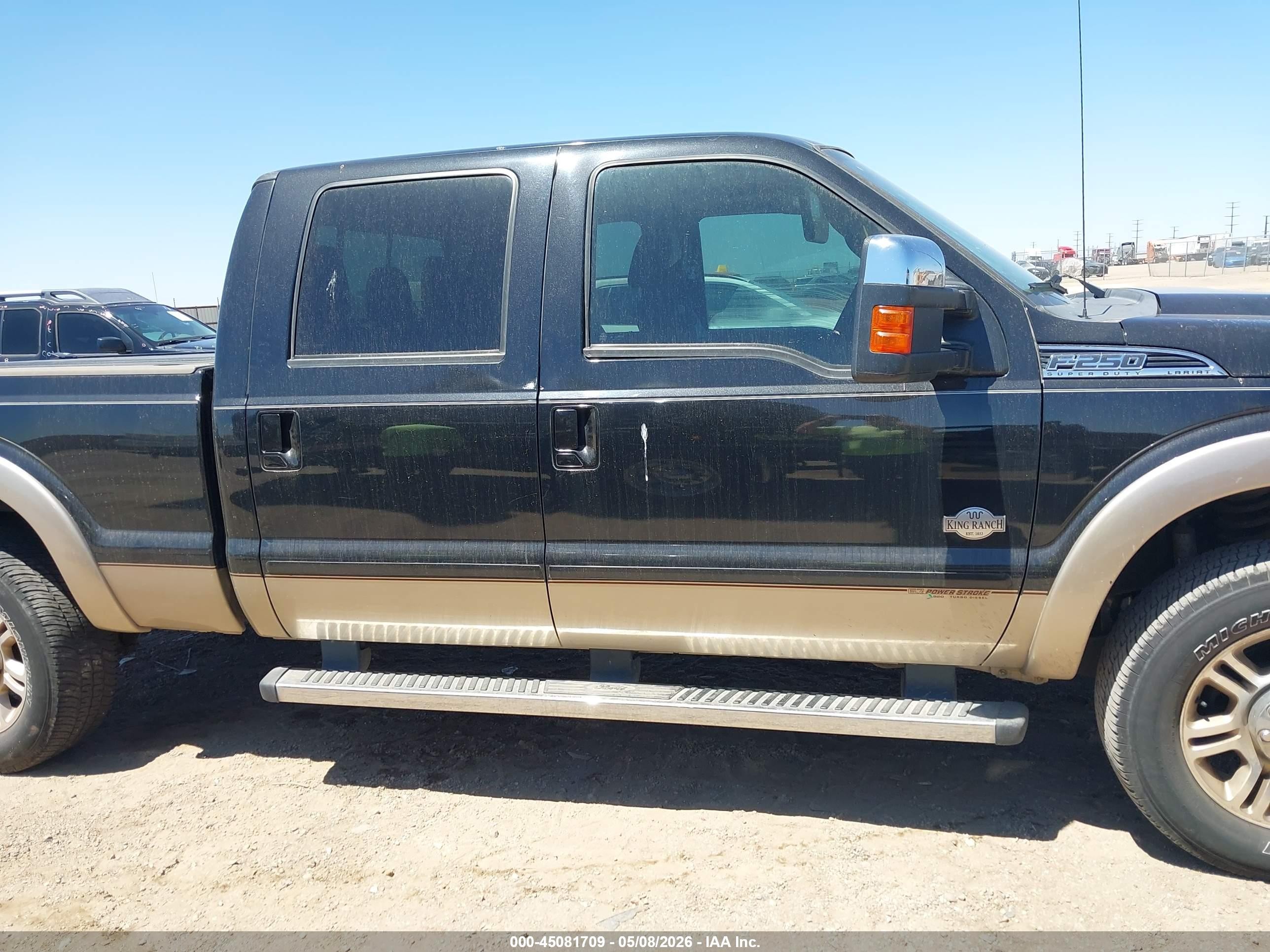 2011 Ford F-250 Lariat Black vin: 1FT7W2BT0BEA76159