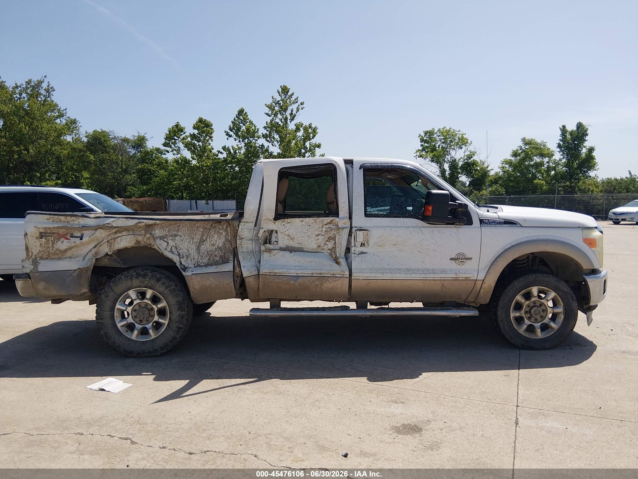 2011 Ford Super Duty F-250 Srw King Ranch/lariat/xl/xlt White vin: 1FT7W2BT0BEB02663