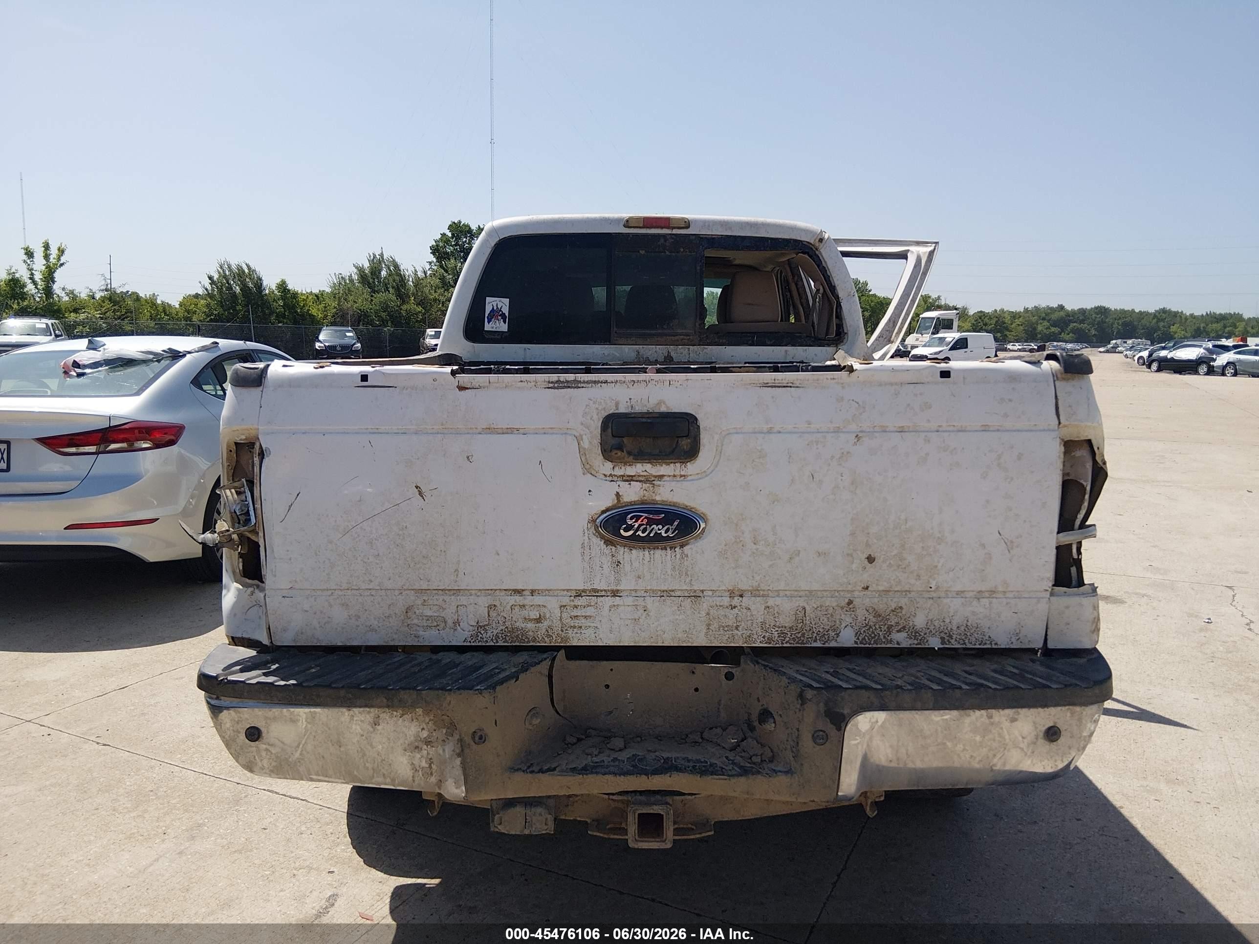 2011 Ford Super Duty F-250 Srw King Ranch/lariat/xl/xlt White vin: 1FT7W2BT0BEB02663