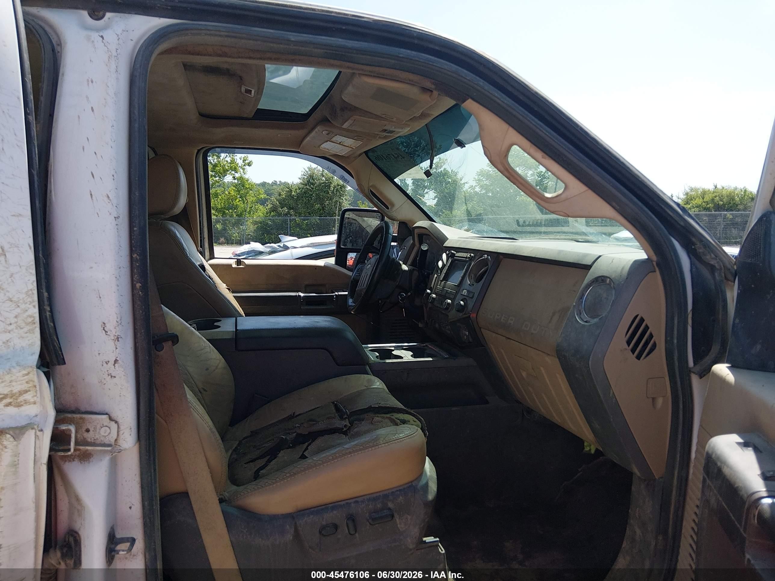 2011 Ford Super Duty F-250 Srw King Ranch/lariat/xl/xlt White vin: 1FT7W2BT0BEB02663