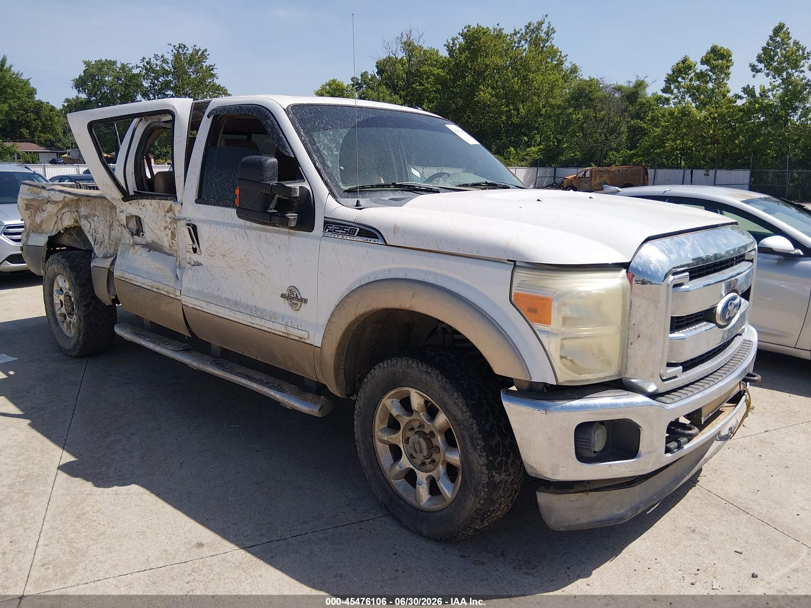 2011 Ford Super Duty F-250 Srw King Ranch/lariat/xl/xlt White vin: 1FT7W2BT0BEB02663