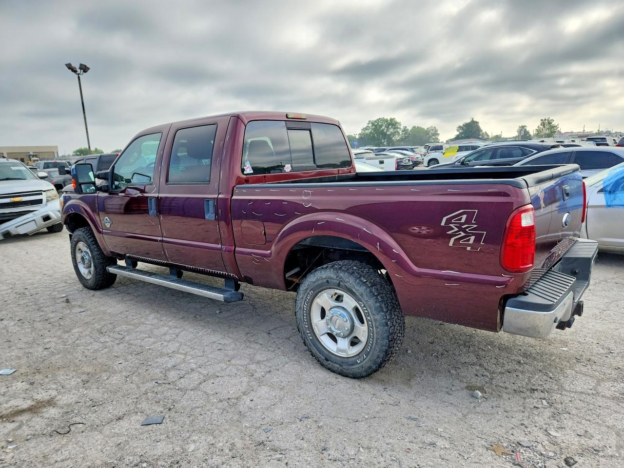 2011 Ford F250 Super Duty Burgundy vin: 1FT7W2BT0BEB18216