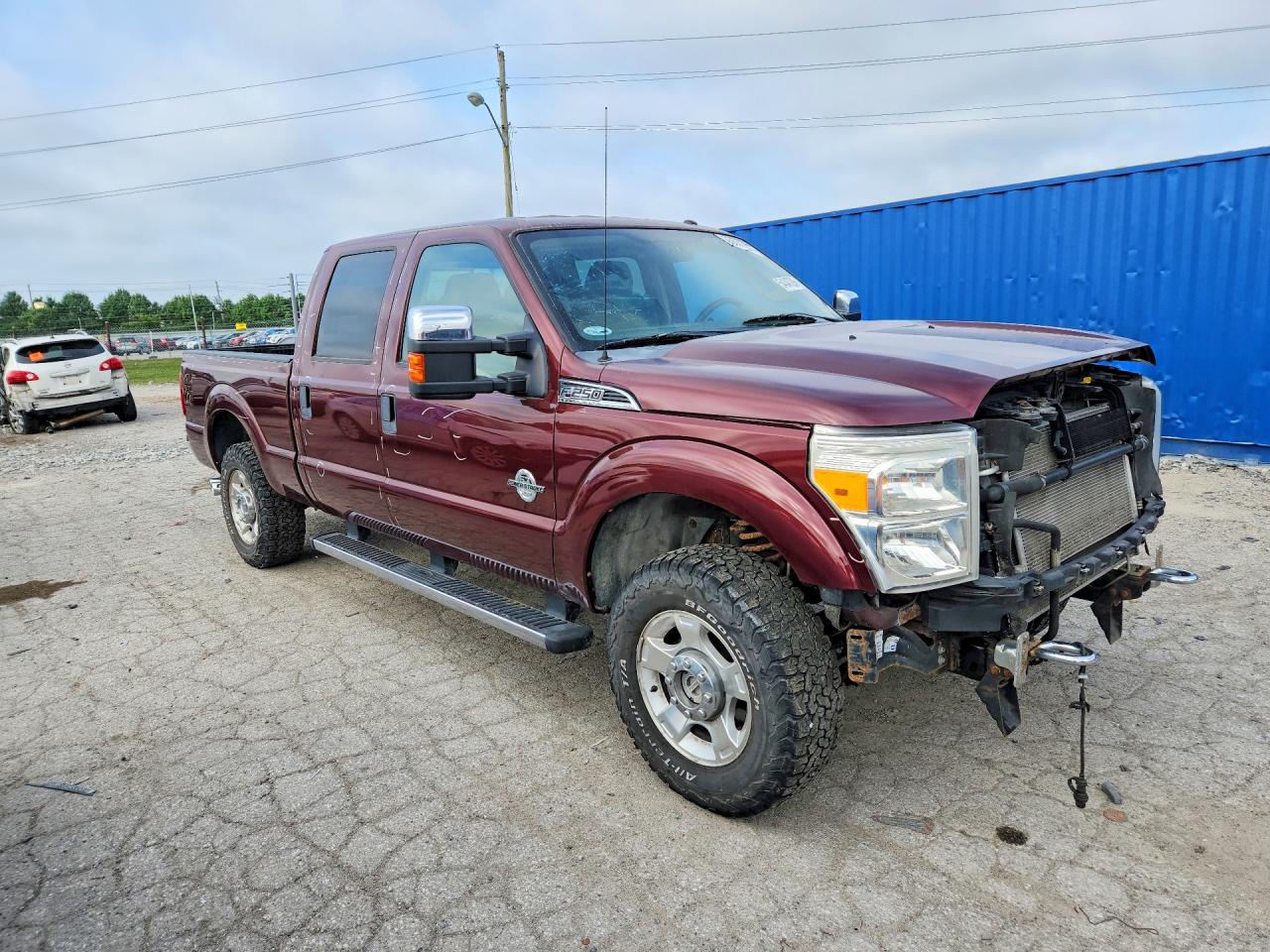 2011 Ford F250 Super Duty Burgundy vin: 1FT7W2BT0BEB18216