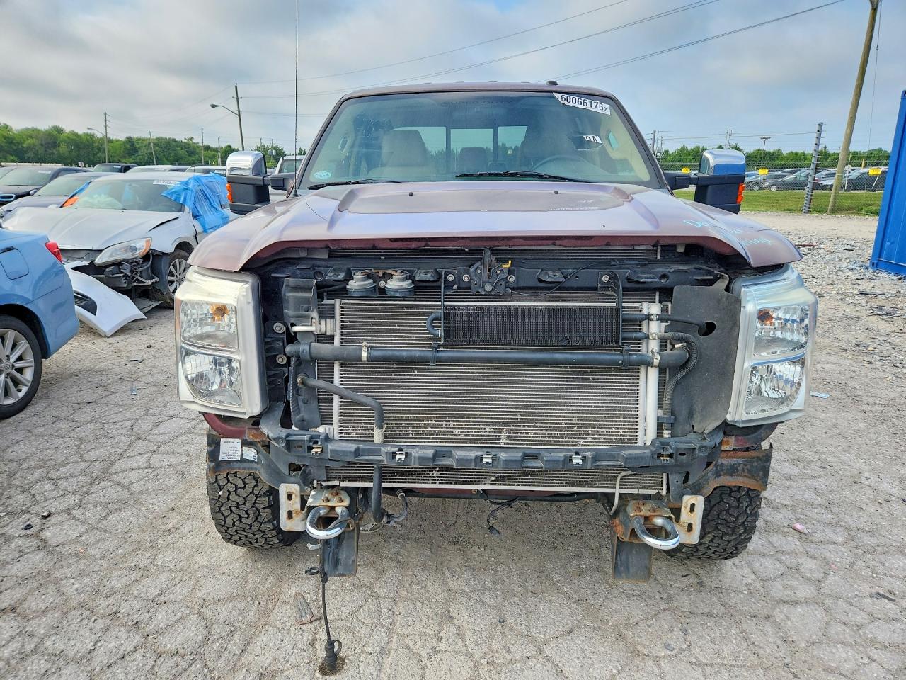 2011 Ford F250 Super Duty Burgundy vin: 1FT7W2BT0BEB18216
