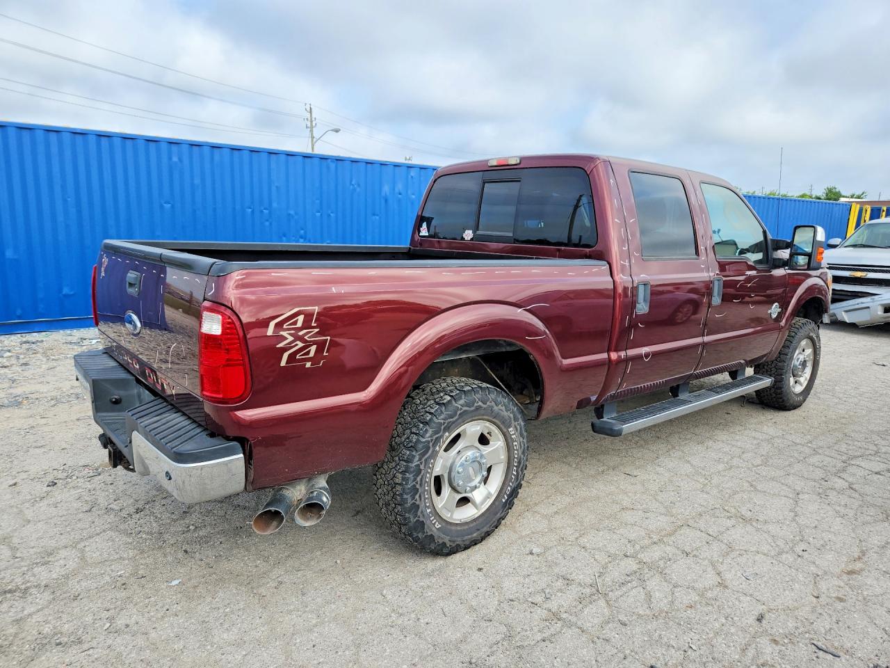 2011 Ford F250 Super Duty Burgundy vin: 1FT7W2BT0BEB18216