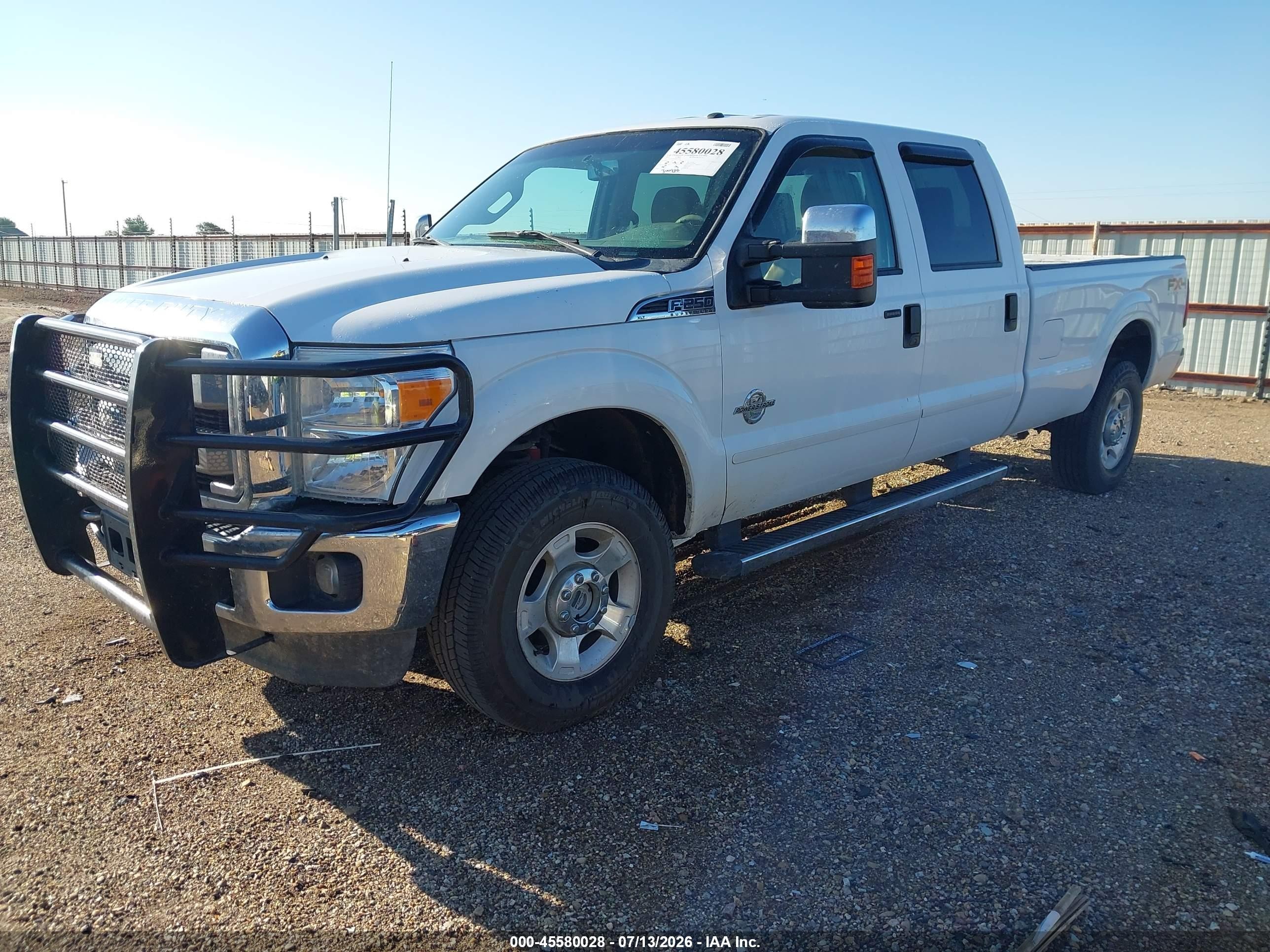 2011 Ford Super Duty F-250 Srw Xlt White vin: 1FT7W2BT0BEC24648