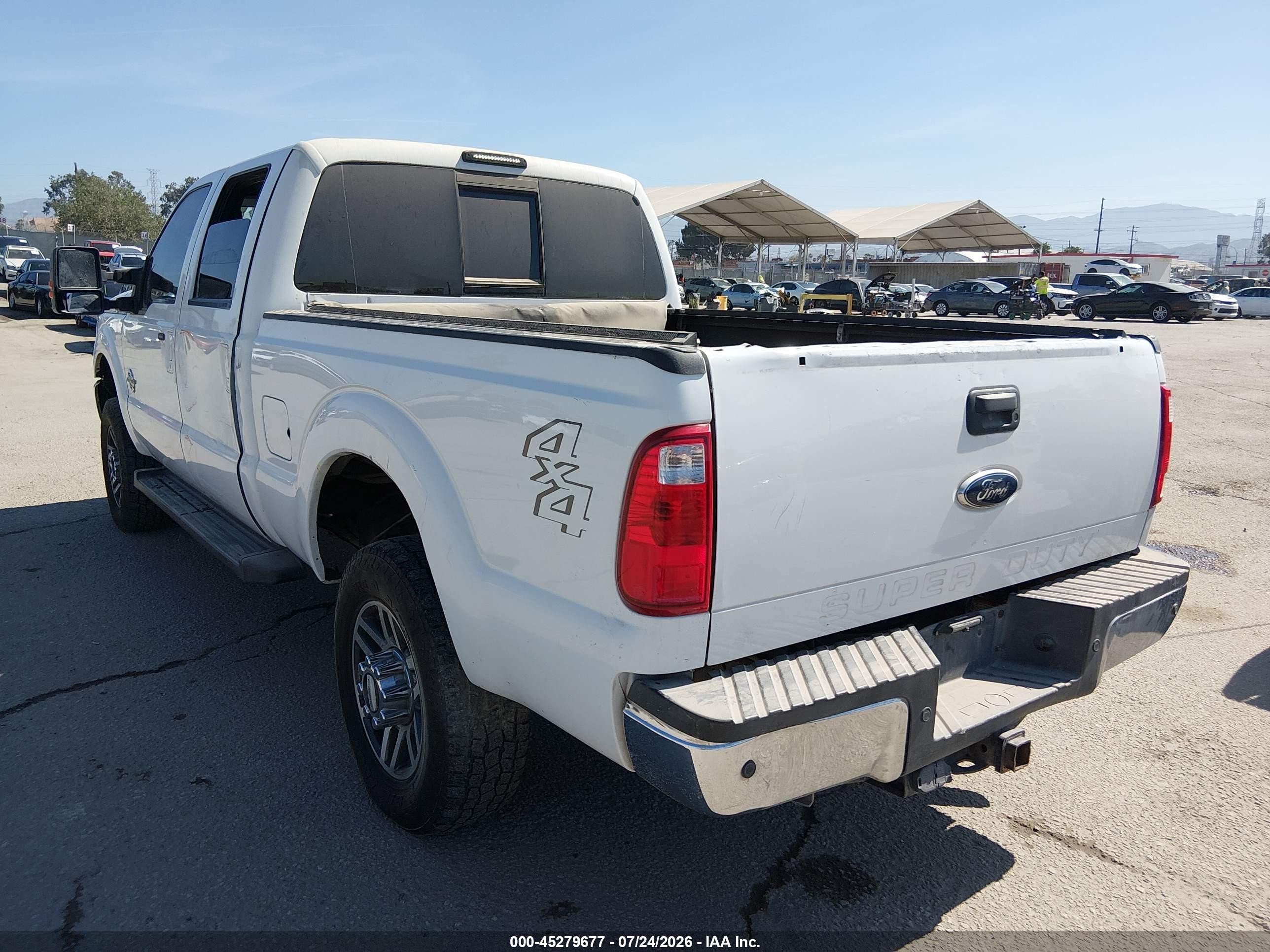 2012 Ford F-250 Lariat White vin: 1FT7W2BT0CEA18831