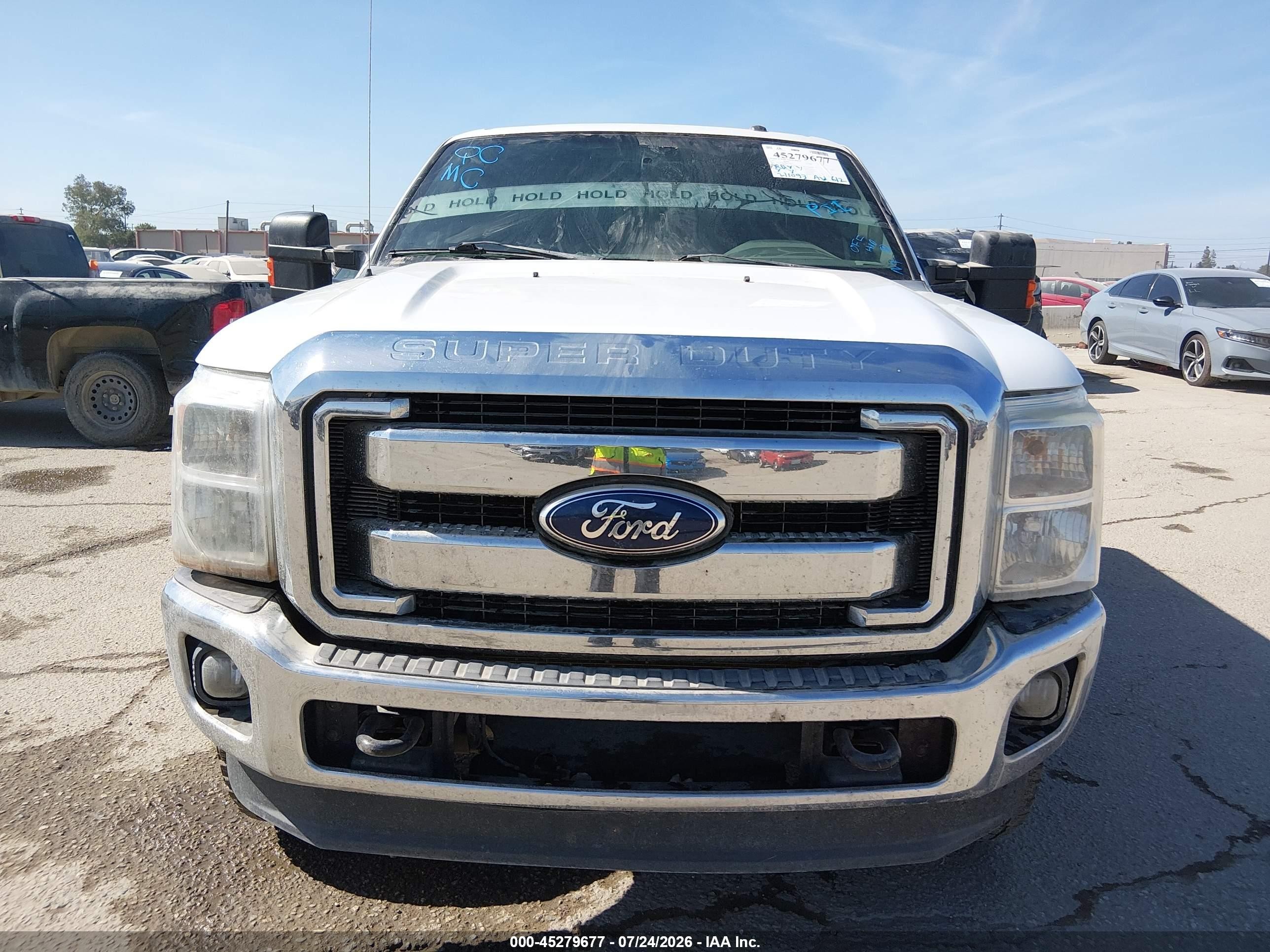2012 Ford F-250 Lariat White vin: 1FT7W2BT0CEA18831