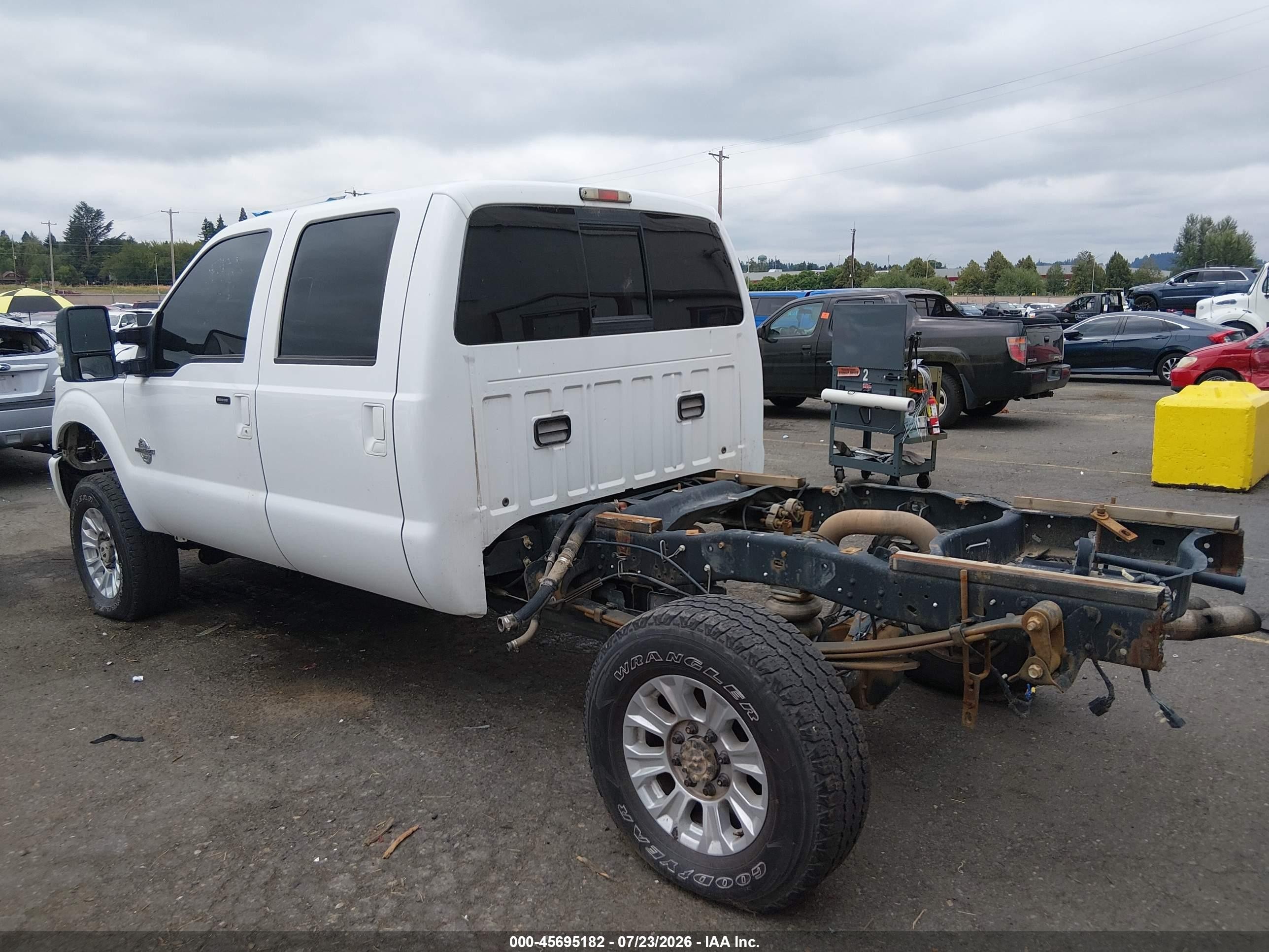 2012 Ford Super Duty F-250 Srw Lariat White vin: 1FT7W2BT0CEA21776
