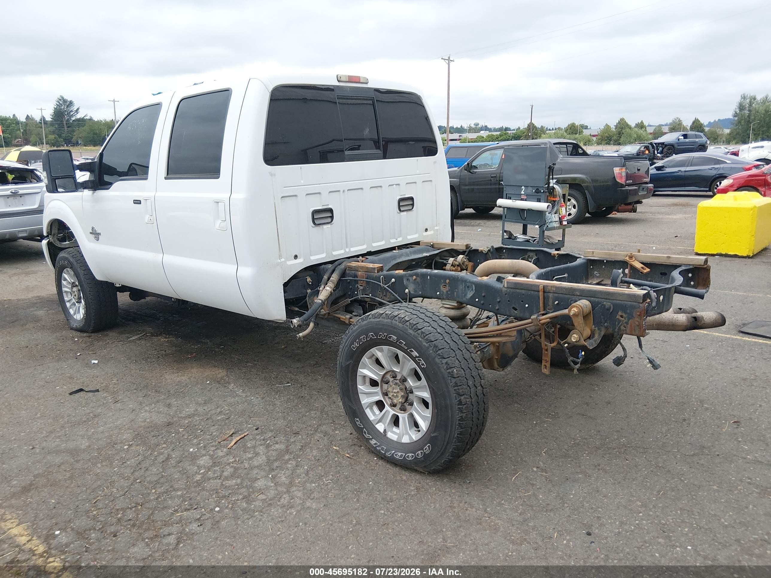 2012 Ford Super Duty F-250 Srw Lariat White vin: 1FT7W2BT0CEA21776