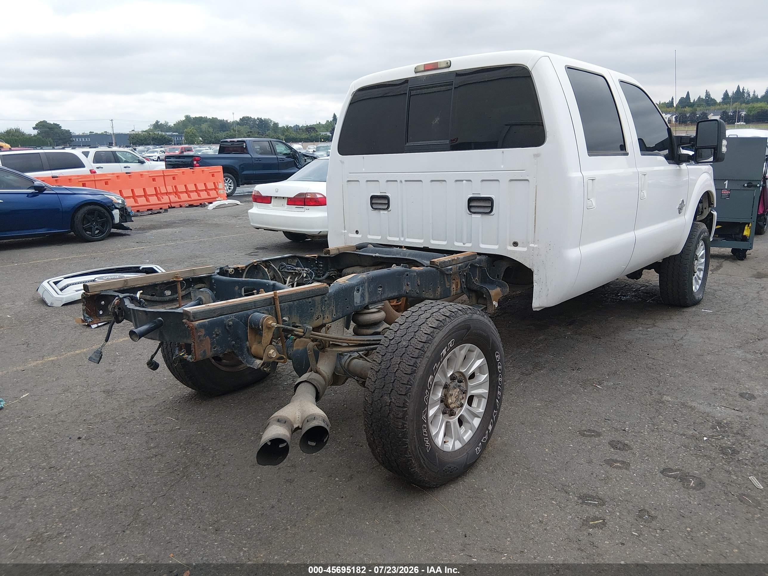 2012 Ford Super Duty F-250 Srw Lariat White vin: 1FT7W2BT0CEA21776