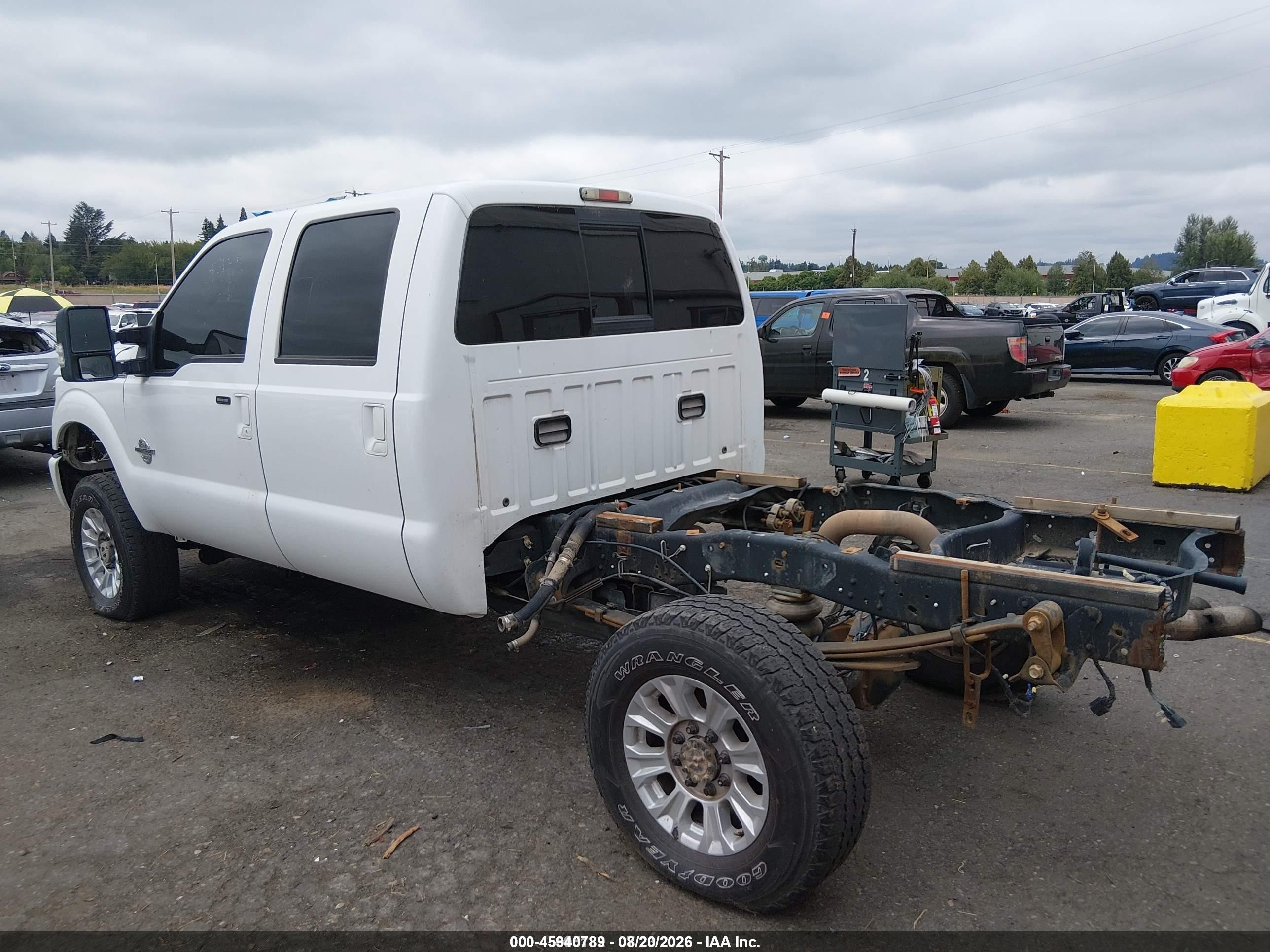 2012 Ford Super Duty F-250 Srw Lariat White vin: 1FT7W2BT0CEA21776
