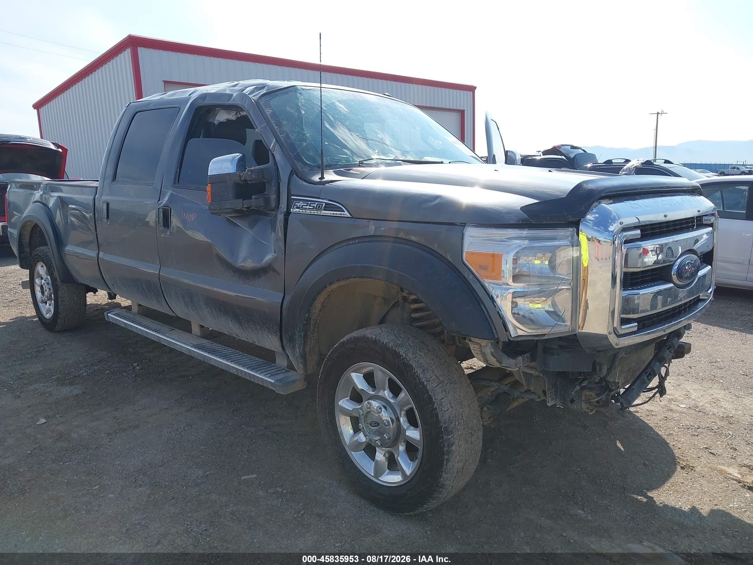 2012 Ford Super Duty F-250 Srw King Ranch/lariat/xl/xlt Gray vin: 1FT7W2BT0CED08034