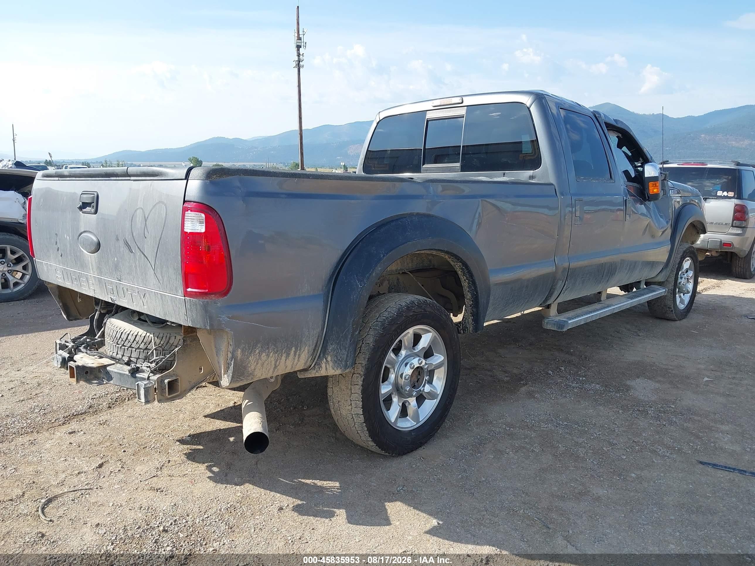 2012 Ford Super Duty F-250 Srw King Ranch/lariat/xl/xlt Gray vin: 1FT7W2BT0CED08034