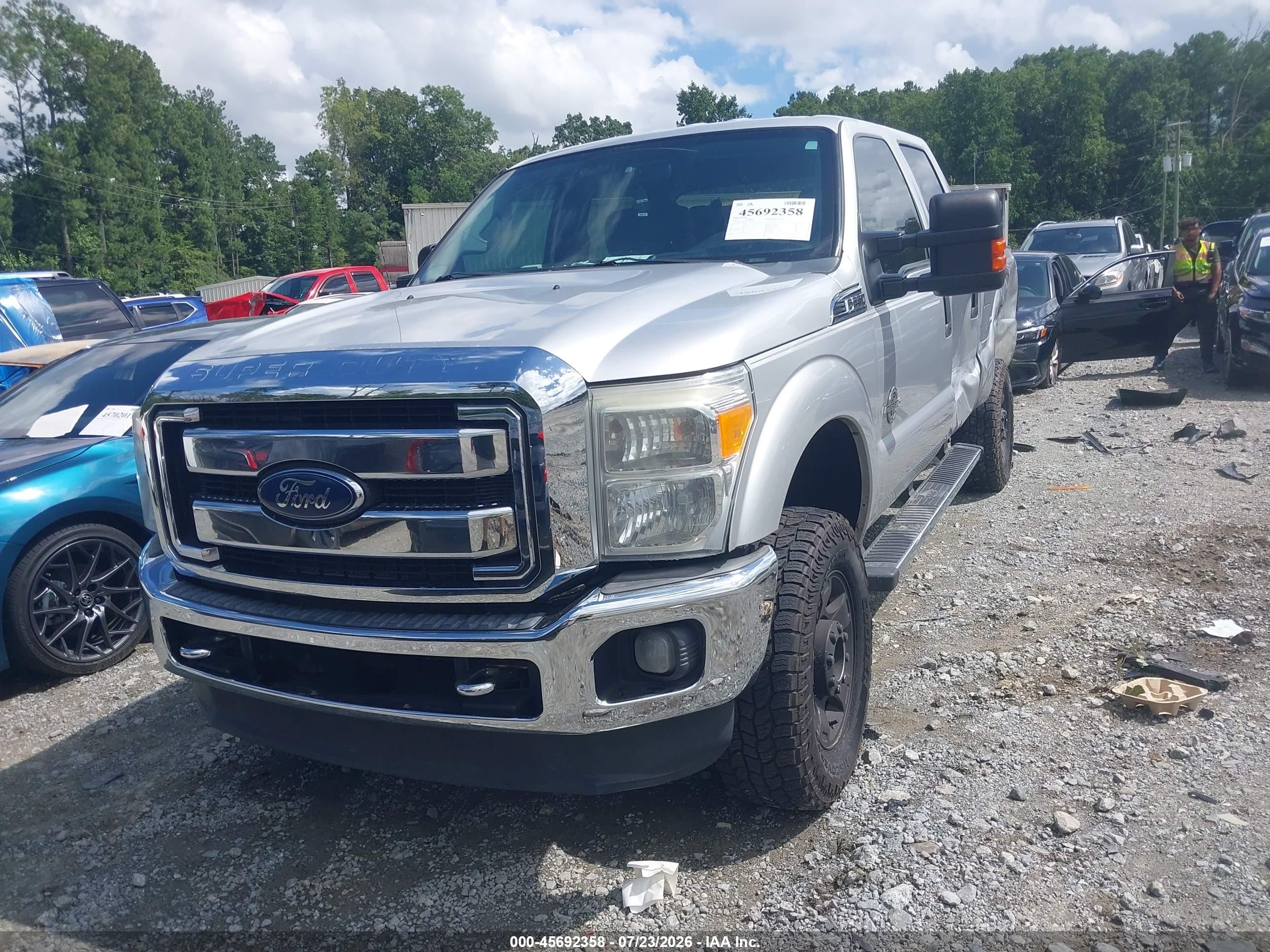 2012 Ford Super Duty F-250 Srw Xlt Silver vin: 1FT7W2BT0CED18725