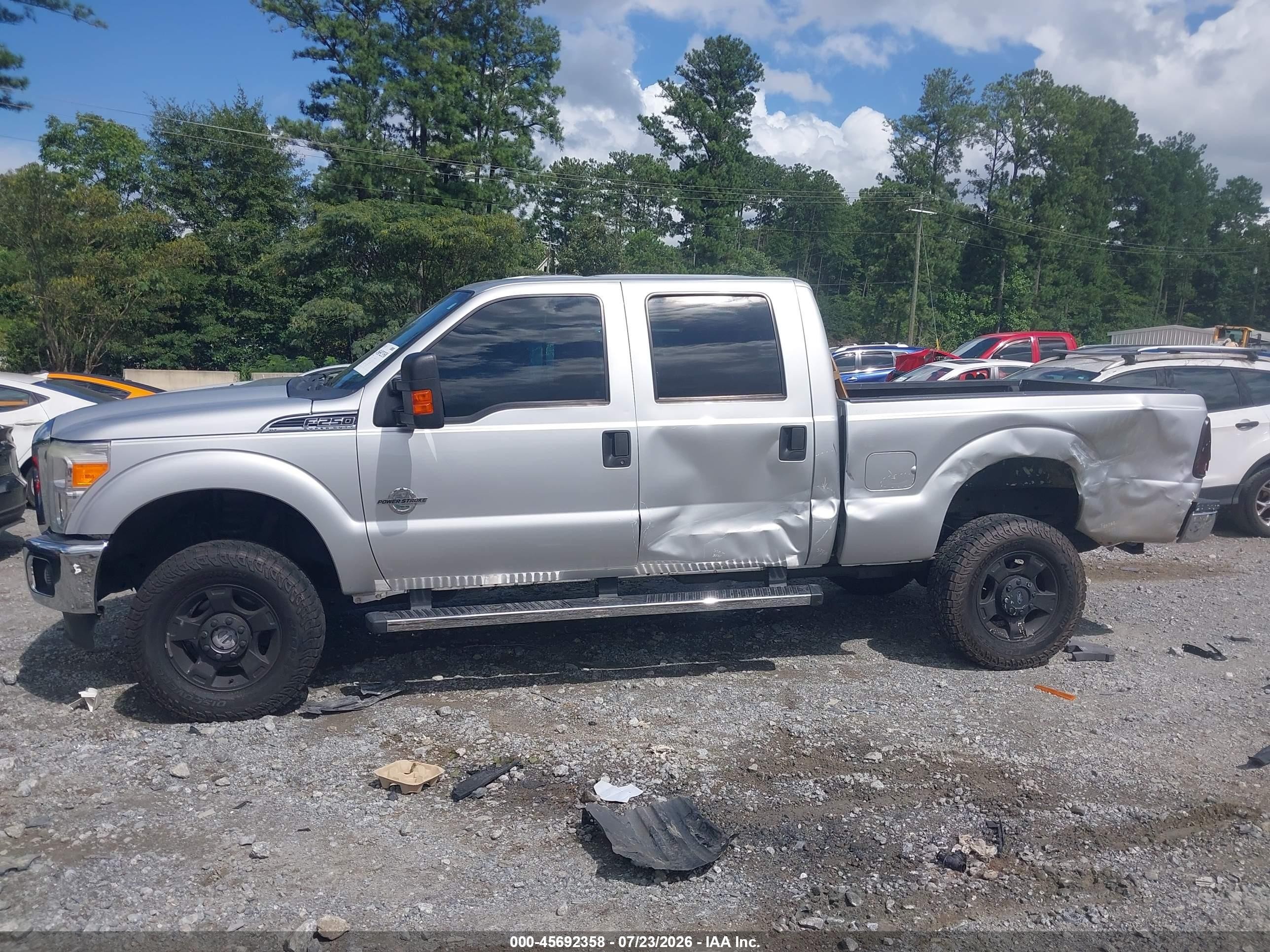 2012 Ford Super Duty F-250 Srw Xlt Silver vin: 1FT7W2BT0CED18725