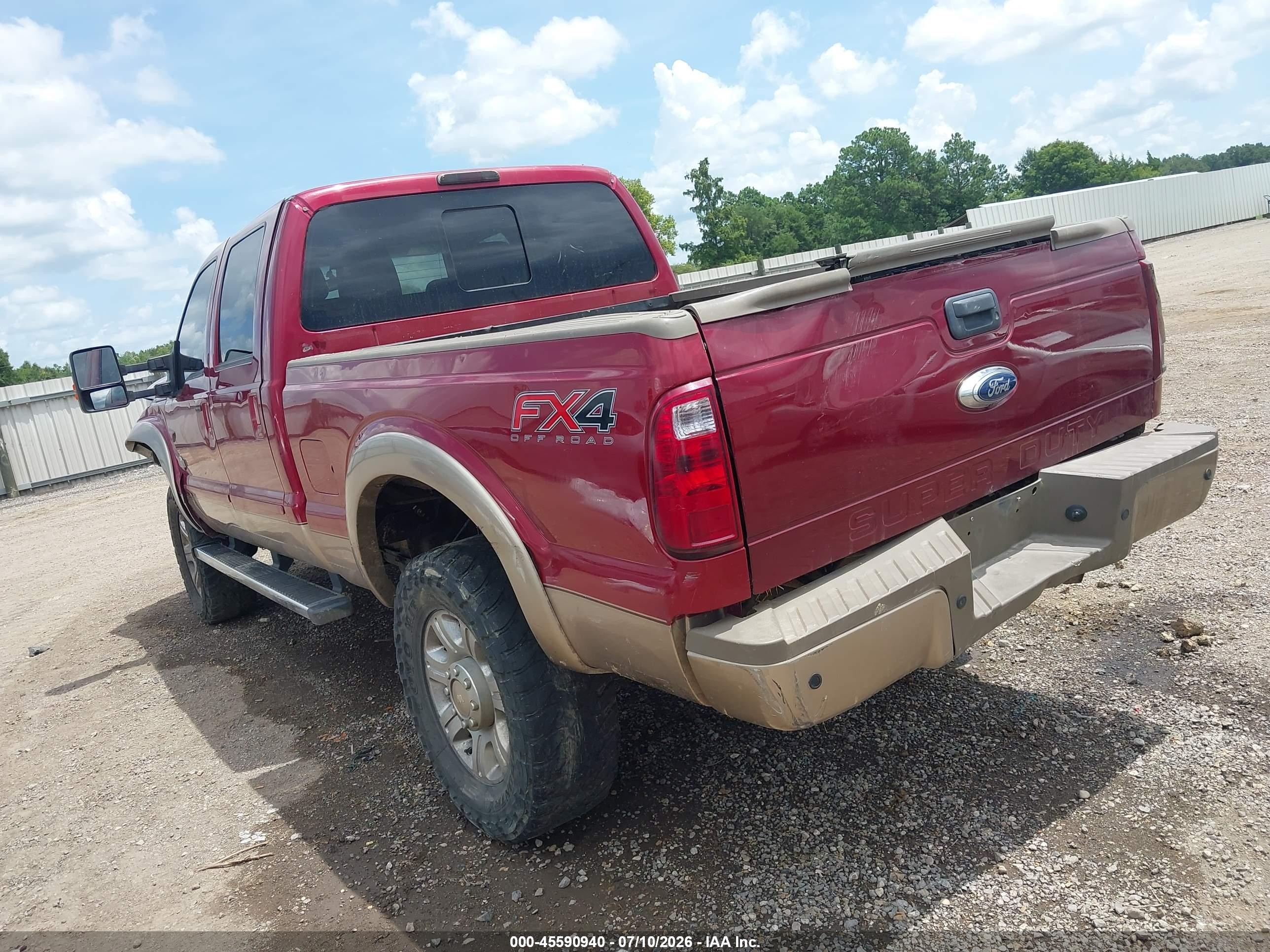 2014 Ford F-250 Lariat Red vin: 1FT7W2BT0EEA07220