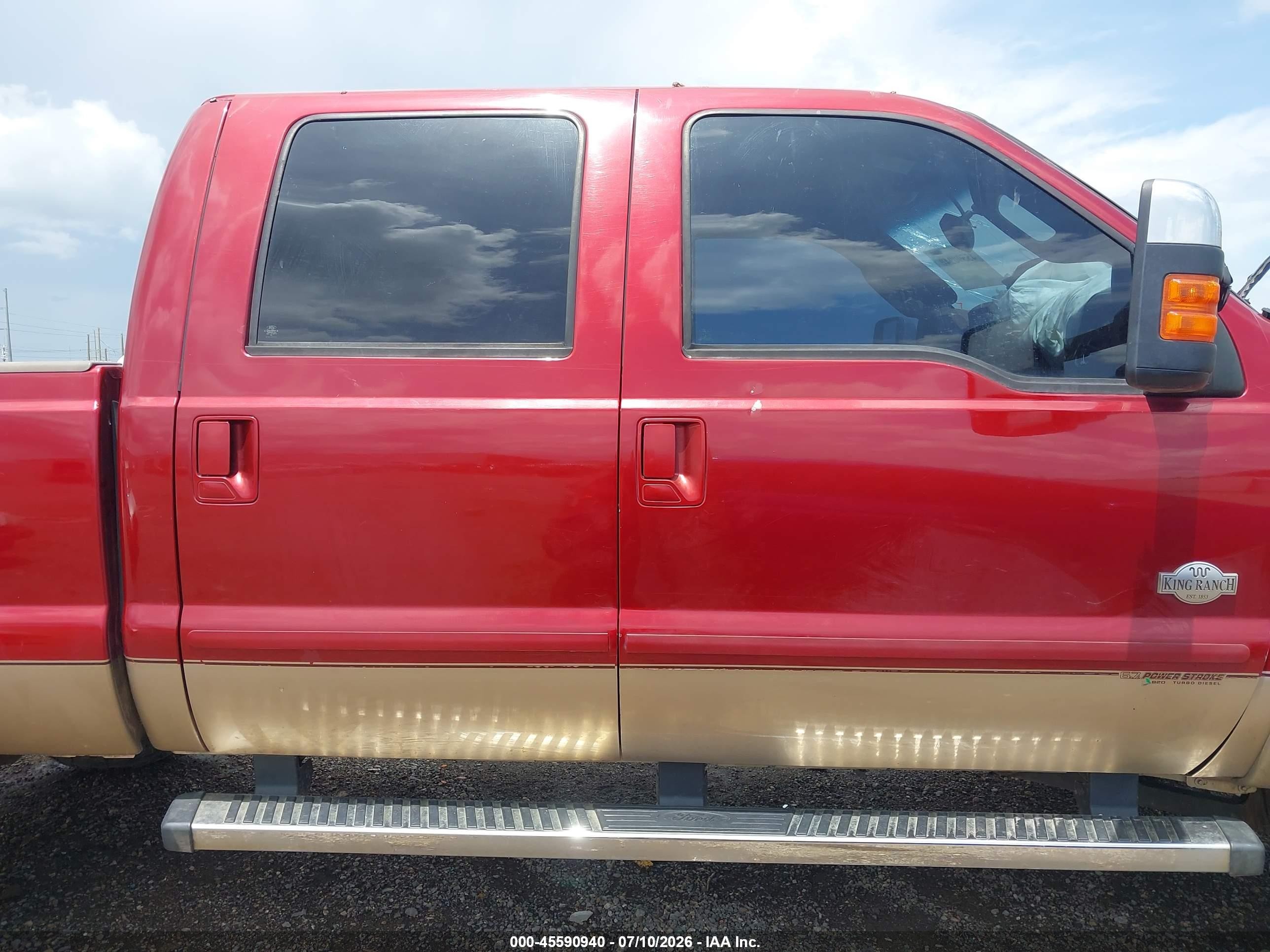 2014 Ford F-250 Lariat Red vin: 1FT7W2BT0EEA07220