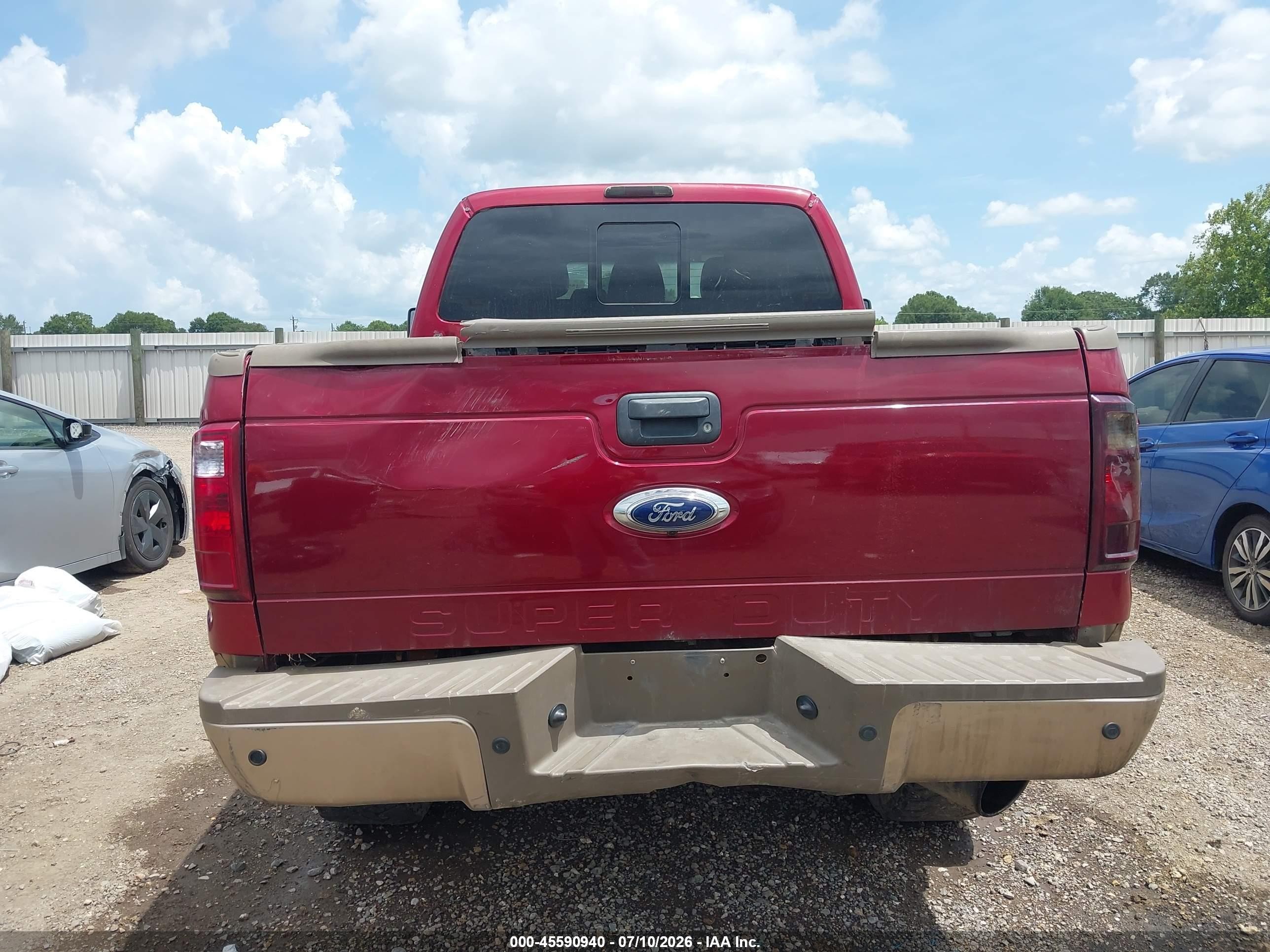 2014 Ford F-250 Lariat Red vin: 1FT7W2BT0EEA07220