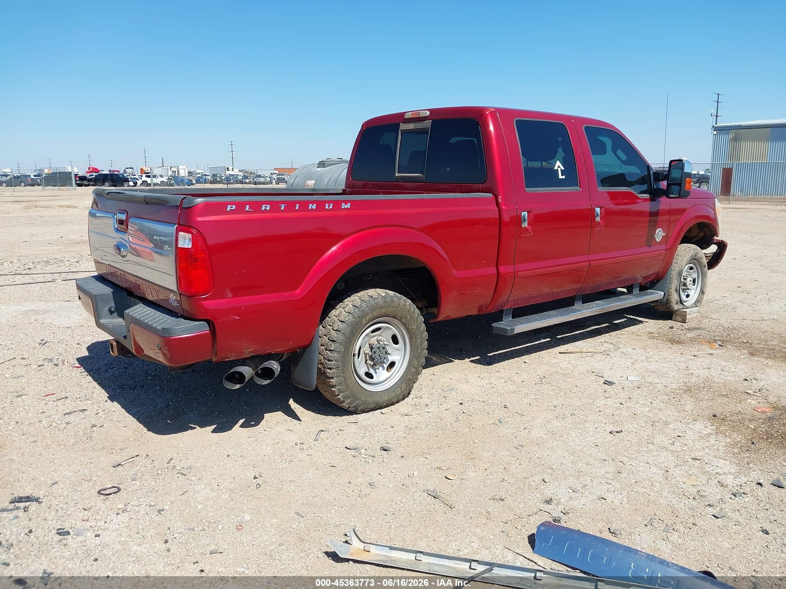2014 Ford F-250 Lariat Бордовый vin: 1FT7W2BT0EEB23565