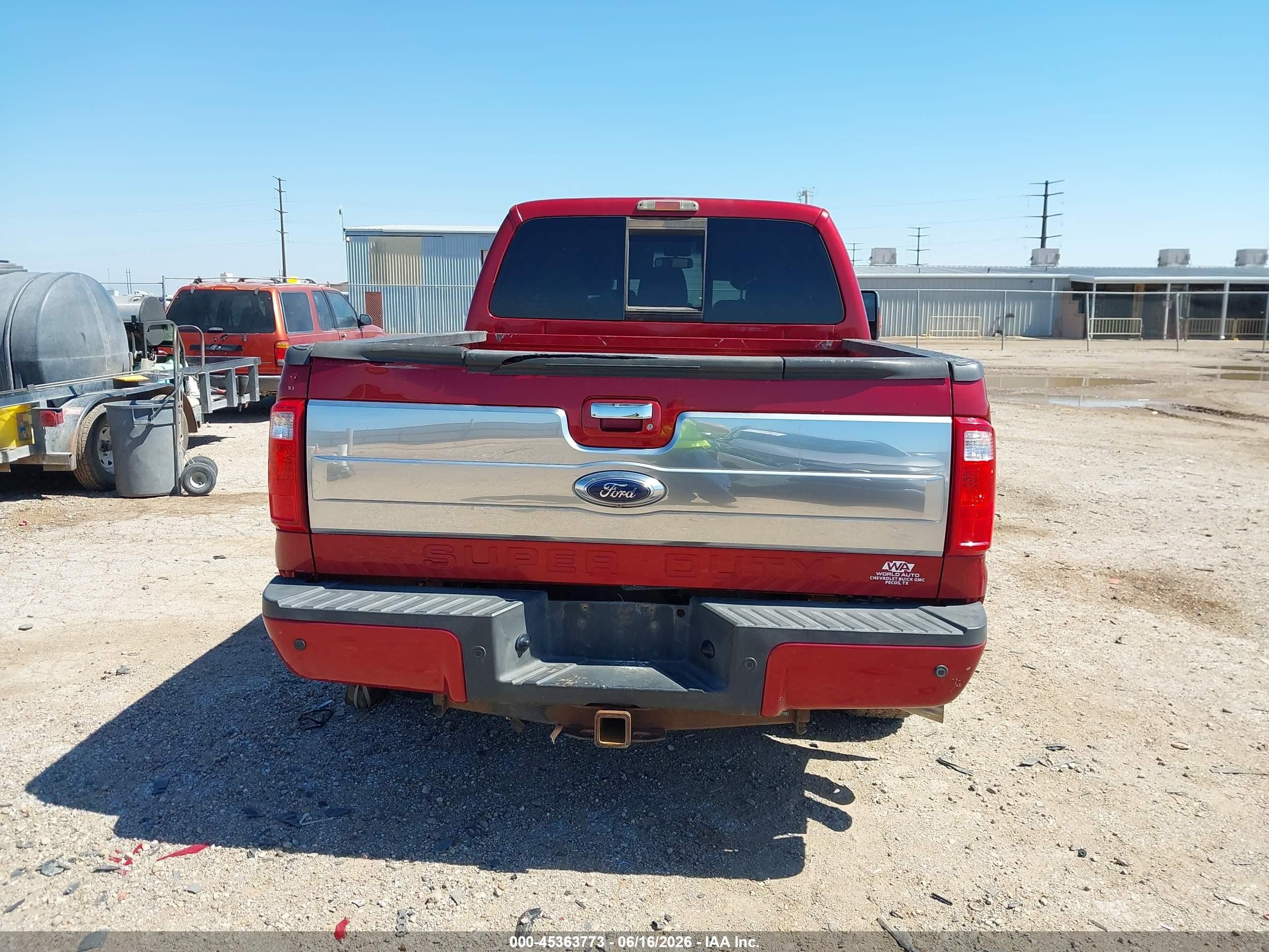2014 Ford F-250 Lariat Бордовый vin: 1FT7W2BT0EEB23565