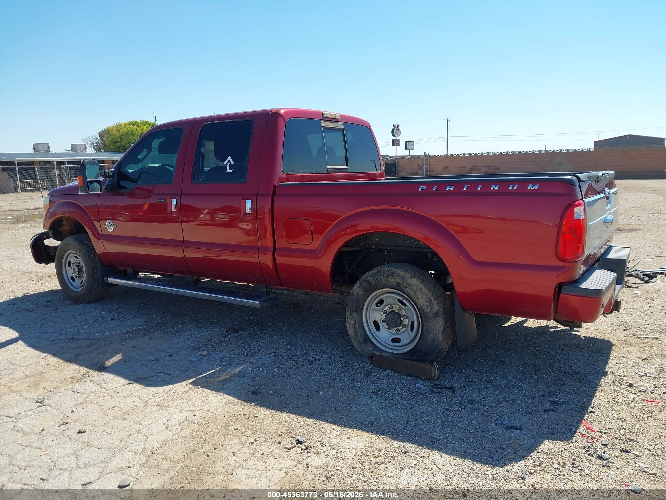 2014 Ford F-250 Lariat Бордовый vin: 1FT7W2BT0EEB23565