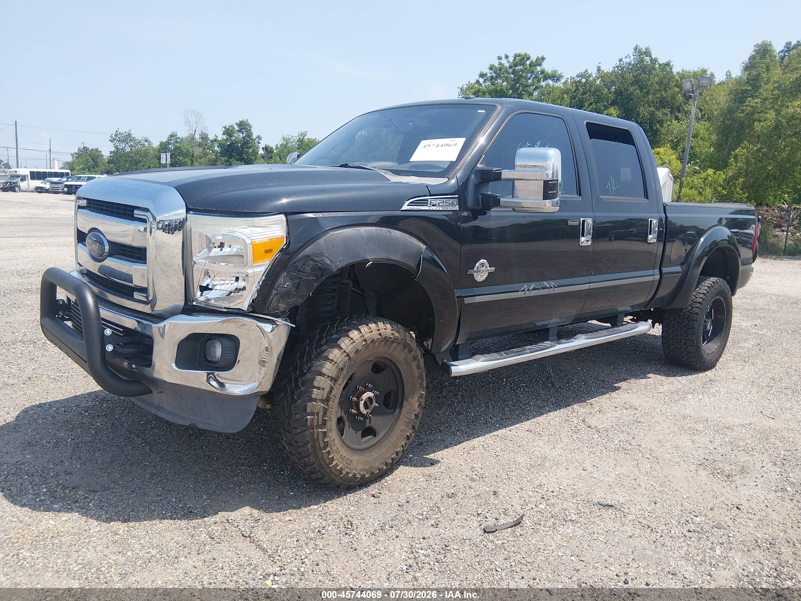 2015 Ford F-250 Lariat Black vin: 1FT7W2BT0FEC28379