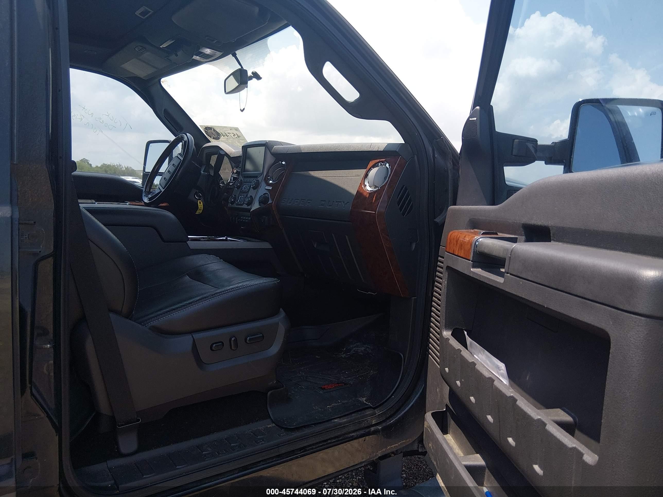 2015 Ford F-250 Lariat Black vin: 1FT7W2BT0FEC28379